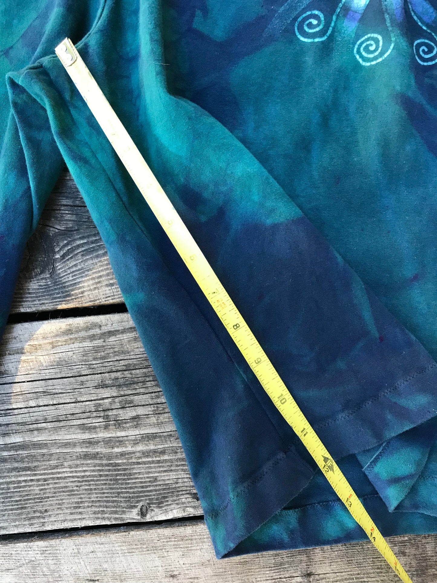 Moon and Stars Batik Biker Shorts - Teal and Purple Batikwalla by Victoria