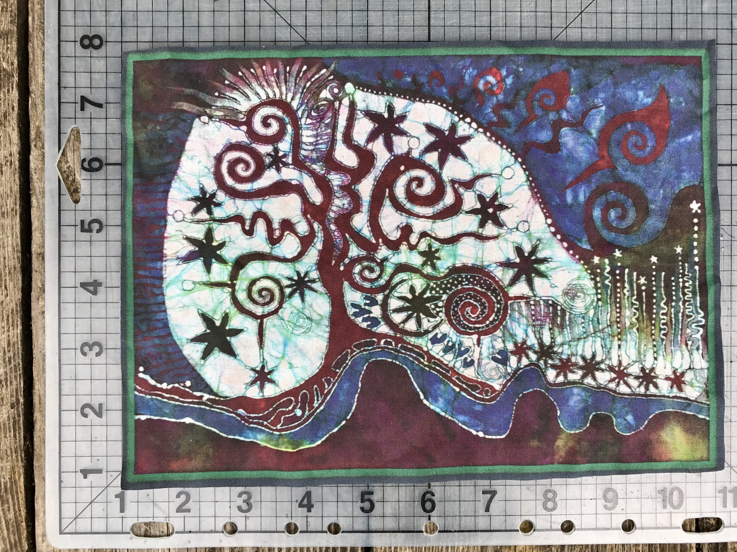 Brave The Storm Batik Fabric Print