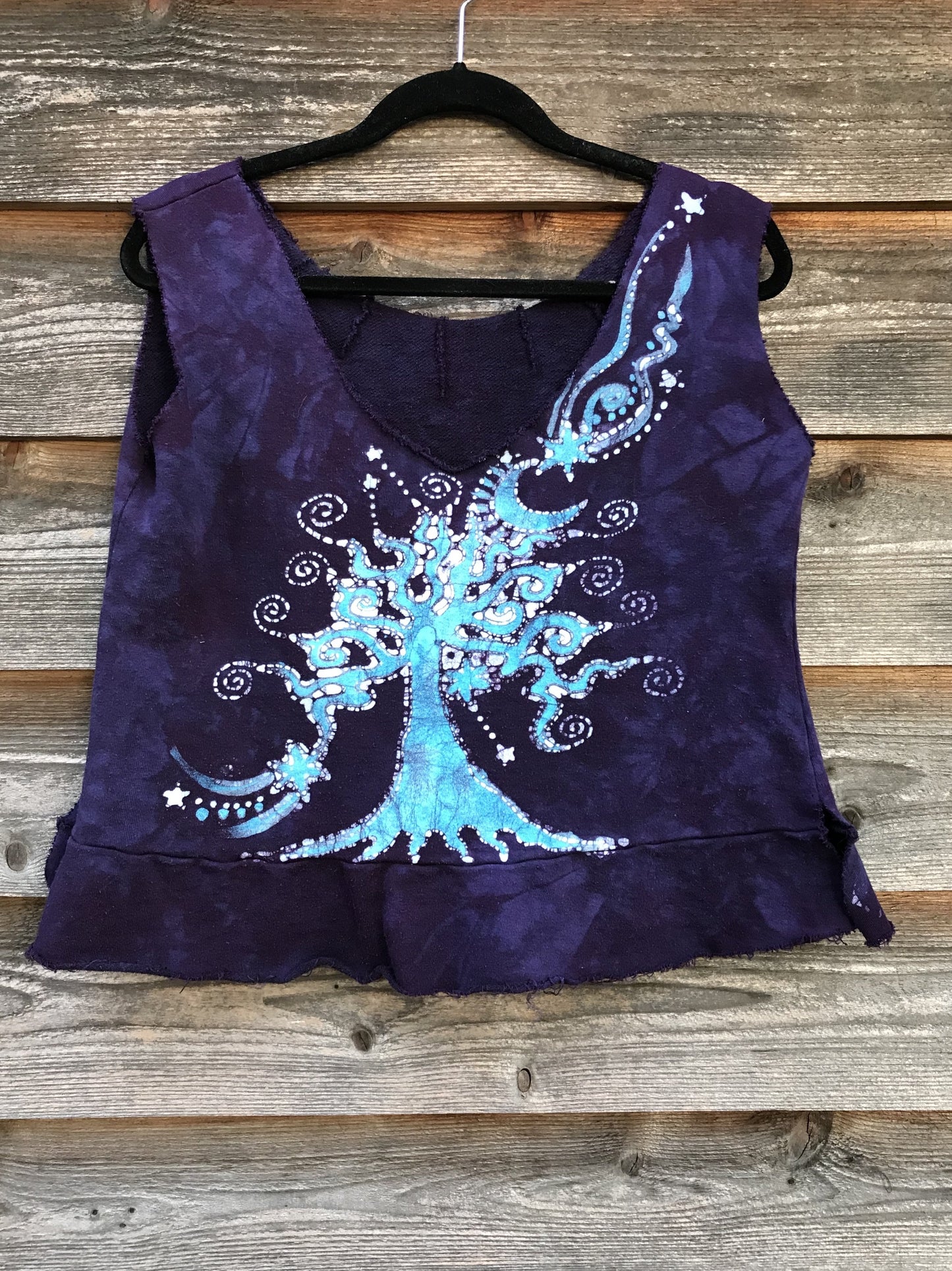 Loves Trees Organic Cotton Handmade Batik Top - Small / Medium Batik Dresses Batikwalla