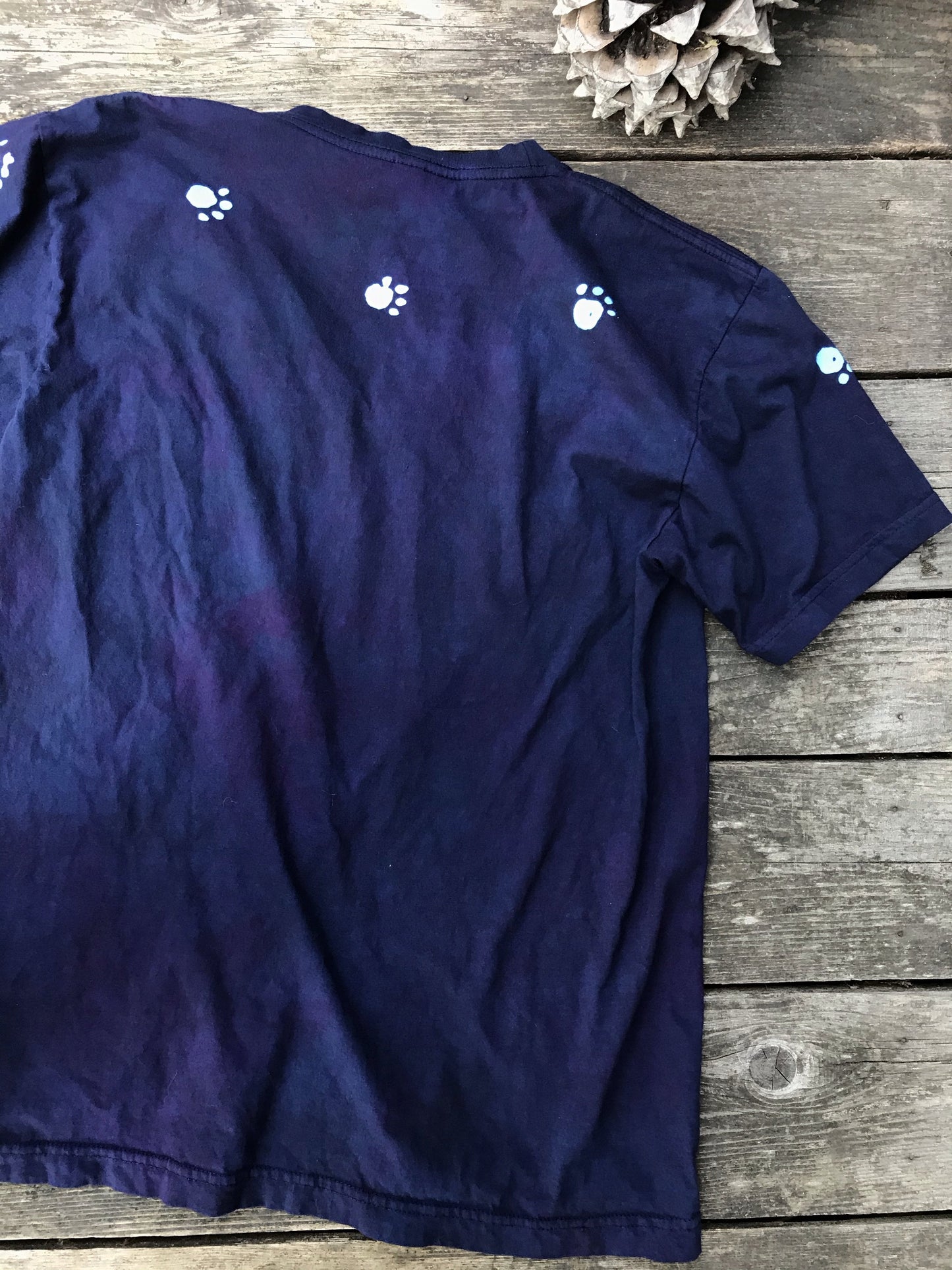 Cats So Cute Vneck Tee in The Deepest Blue With Turquoise Highlights - Unisex Tshirts batikwalla
