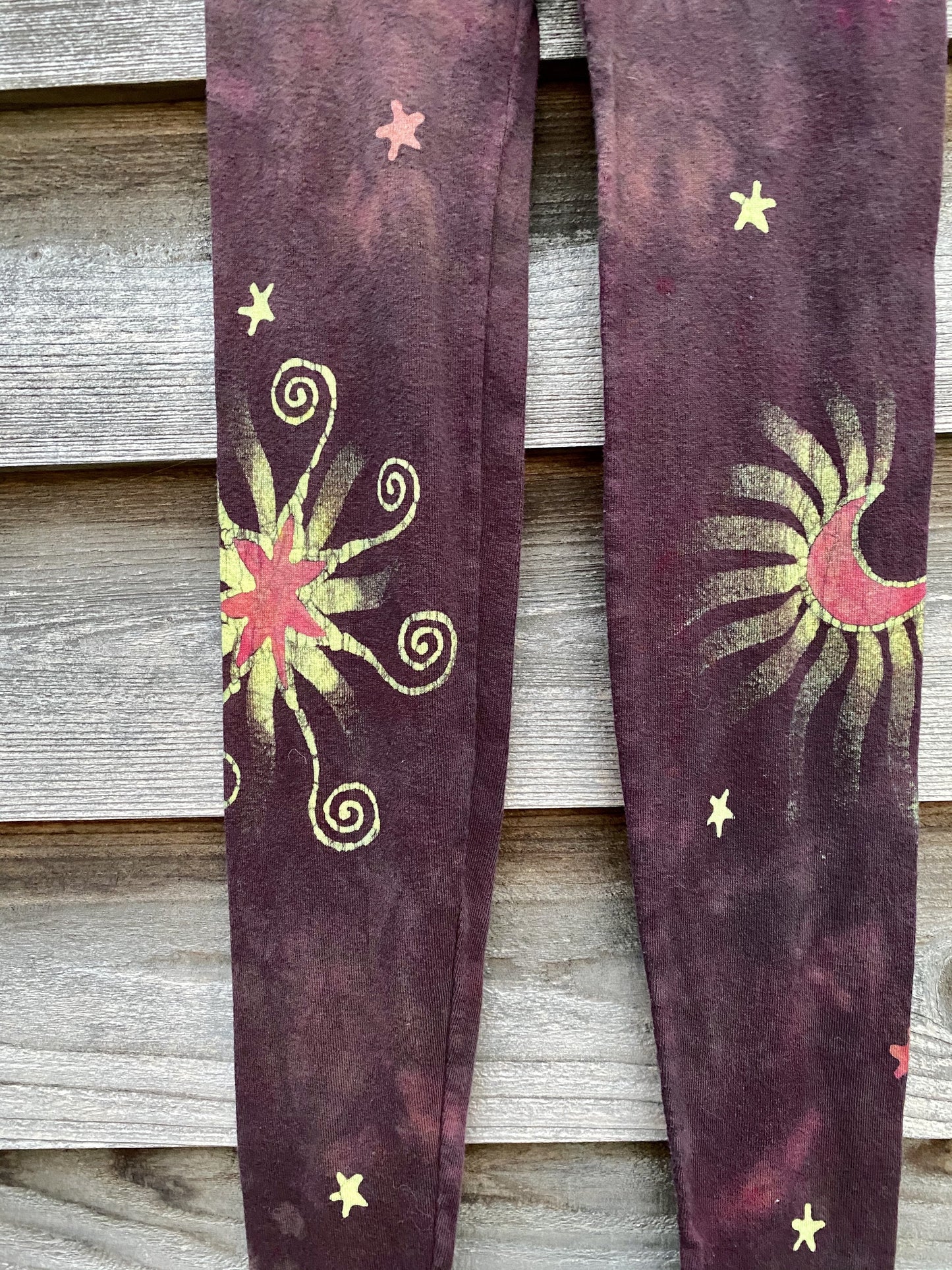 Galloping Into The Wilderness PURE Cotton Batik Leggings leggings batikwalla