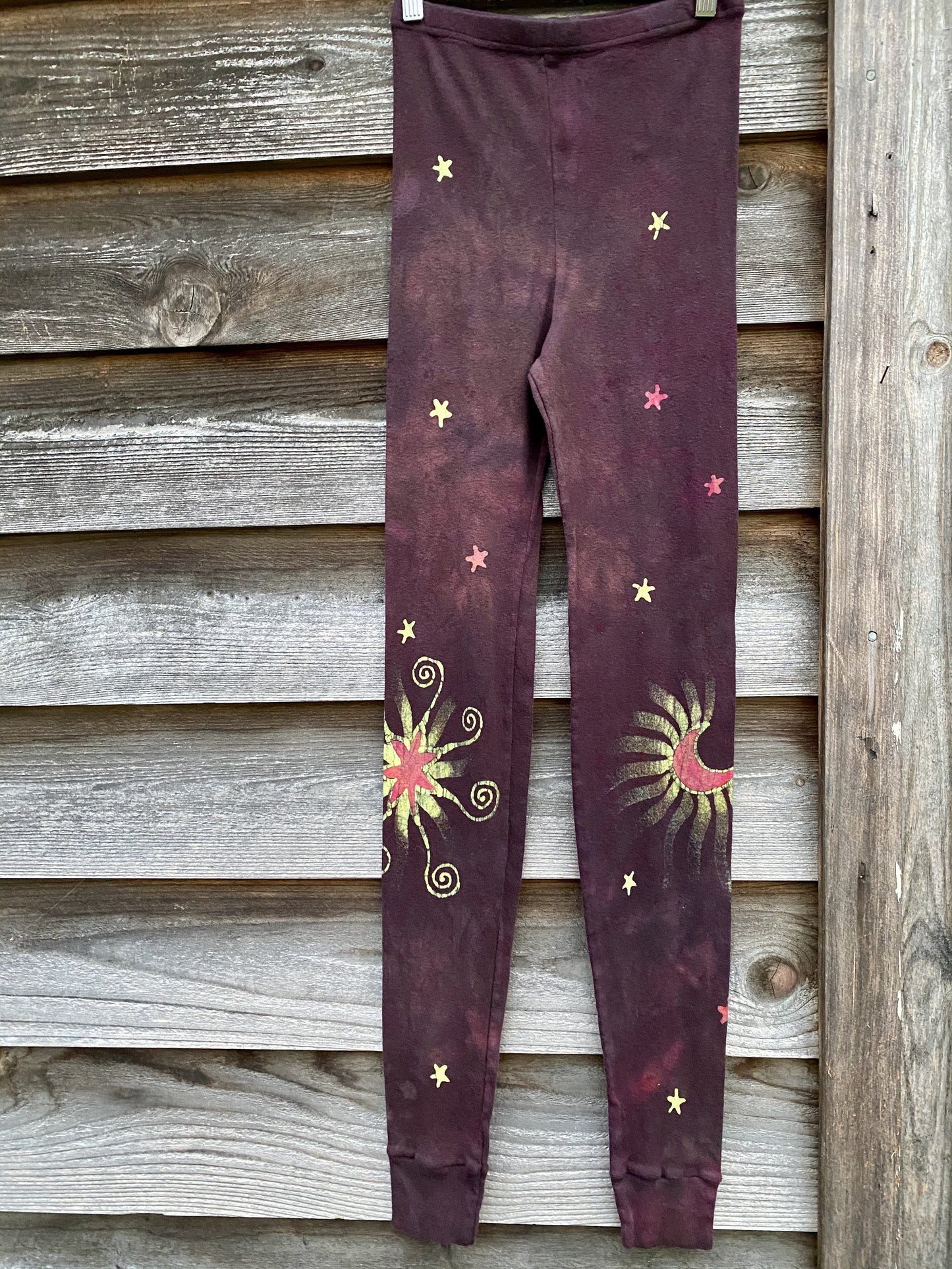 Galloping Into The Wilderness PURE Cotton Batik Leggings leggings batikwalla