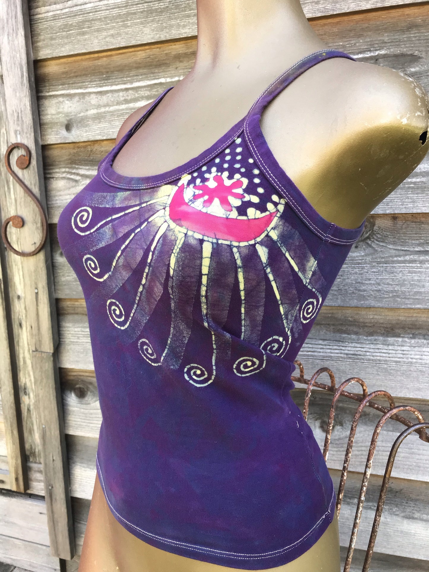 Berry Huntress Batikwalla Tank Top Tops batikwalla