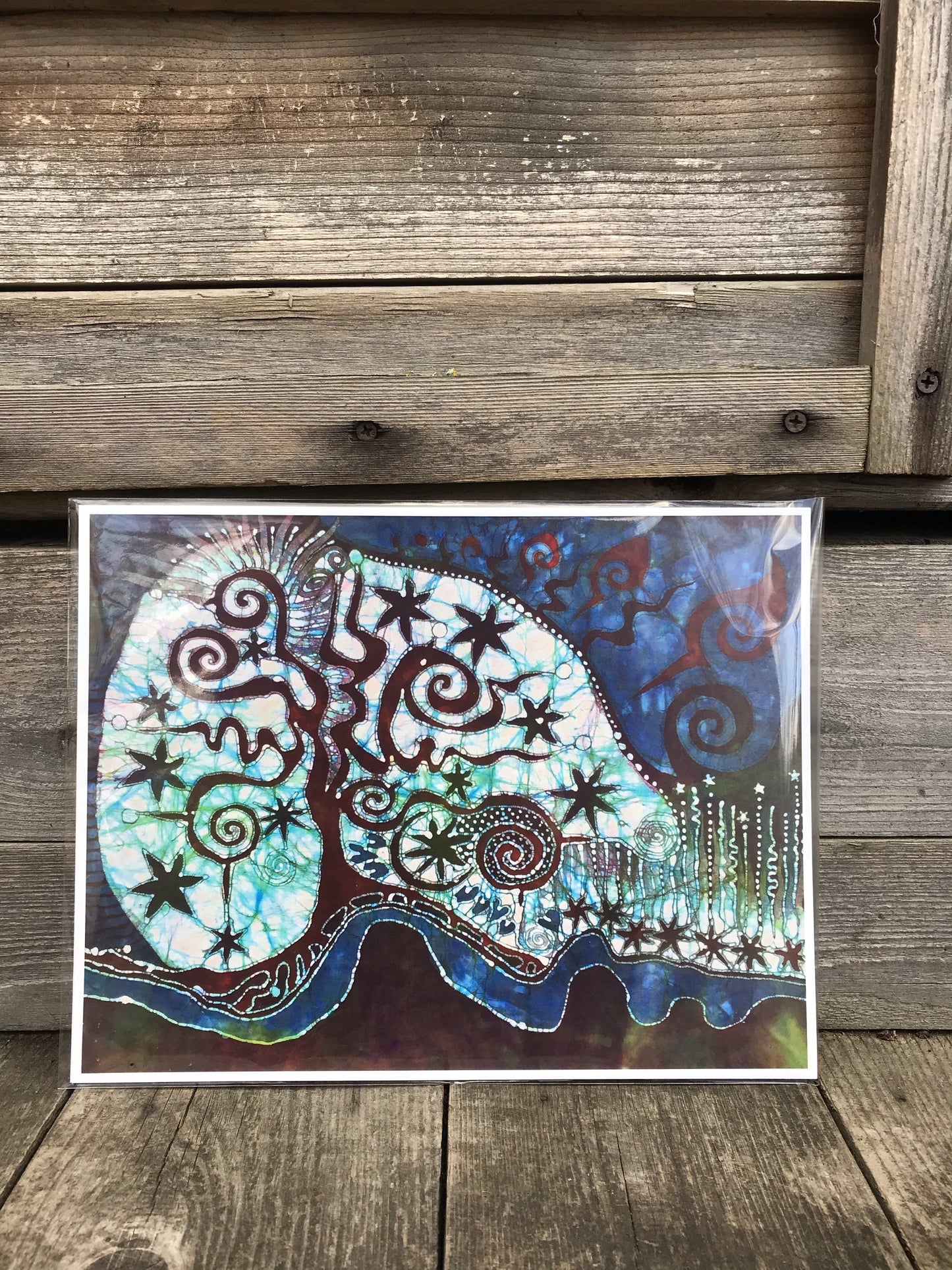 Brave The Storm Batik Canvas Print 8.5 x 11 Creative Ideas batikwalla