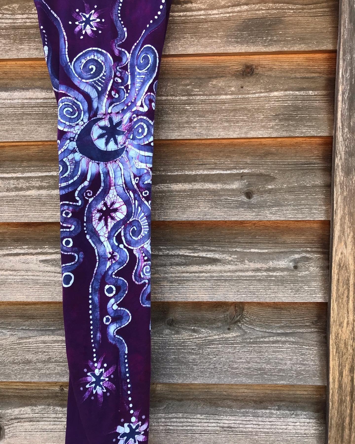 Berry Contrary Batik Yoga Pants Yoga Pants batikwalla