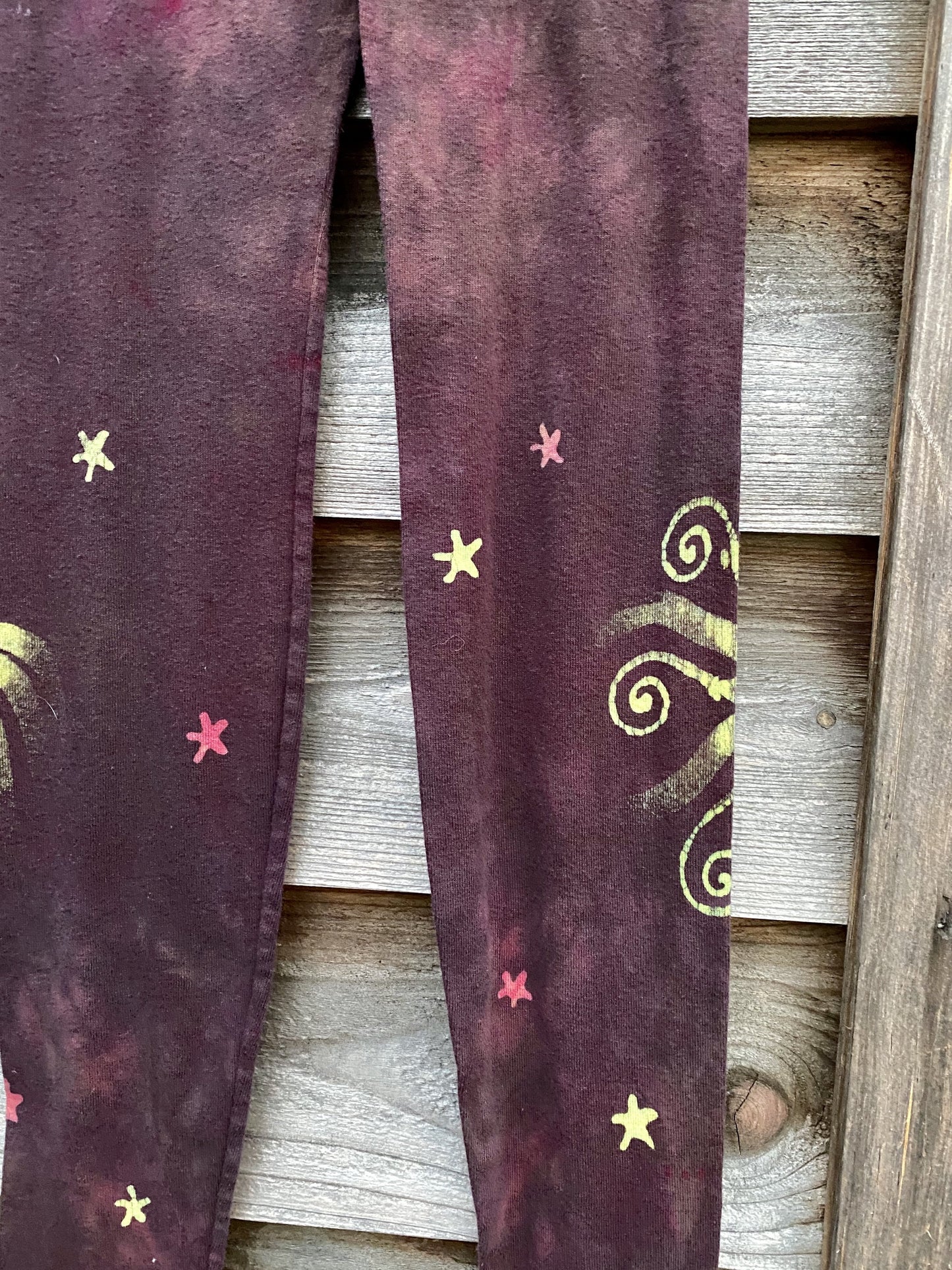 Galloping Into The Wilderness PURE Cotton Batik Leggings leggings batikwalla