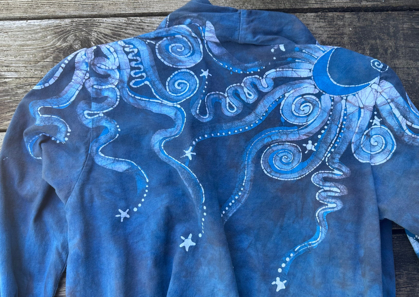 Denim Sky Blue Moonbeams Duster Cardigan Jacket Shirts & Tops Batikwalla by Victoria