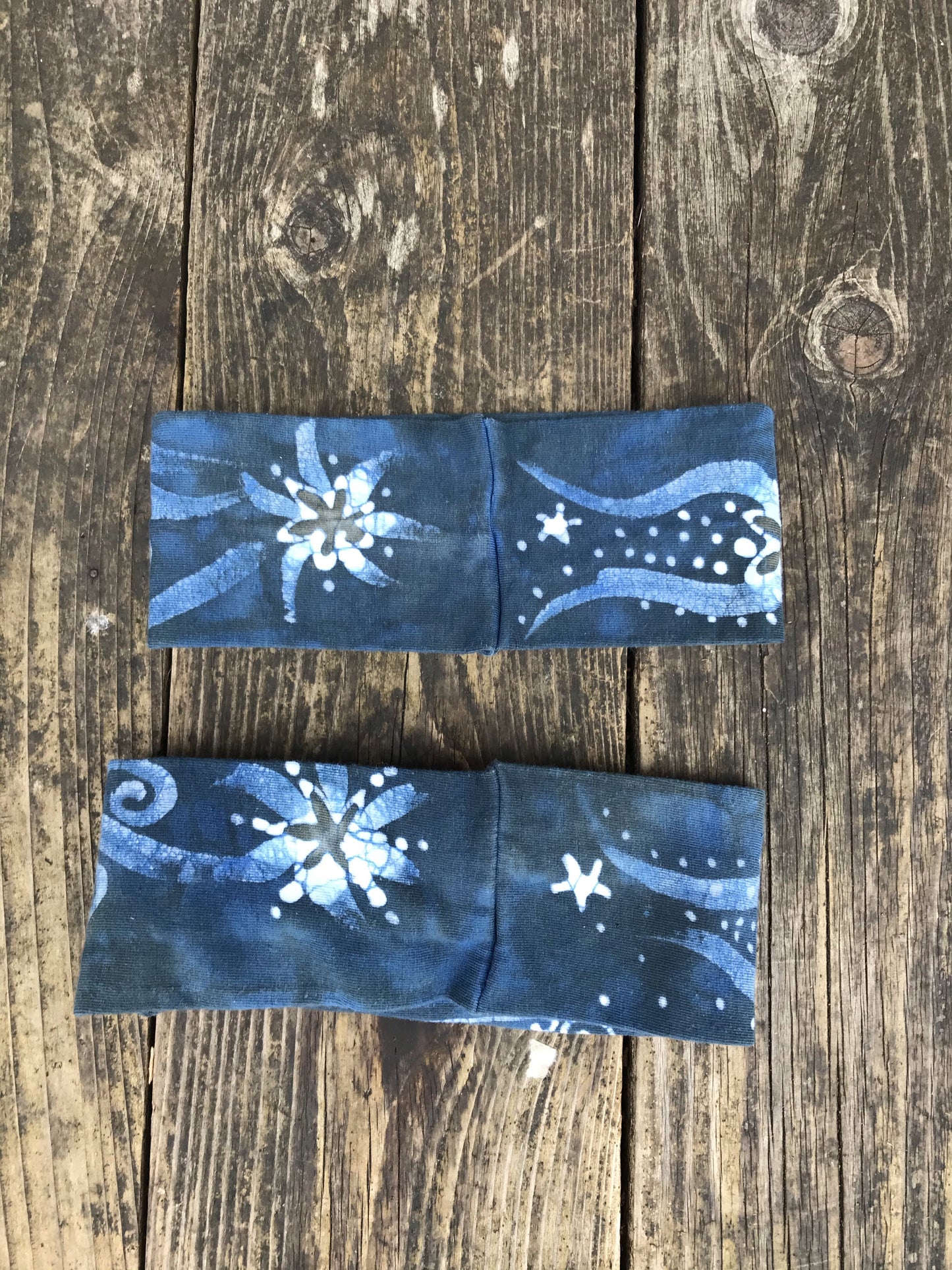 Blue Sage Fold Over Headband - by Batikwalla Batikwalla by Victoria