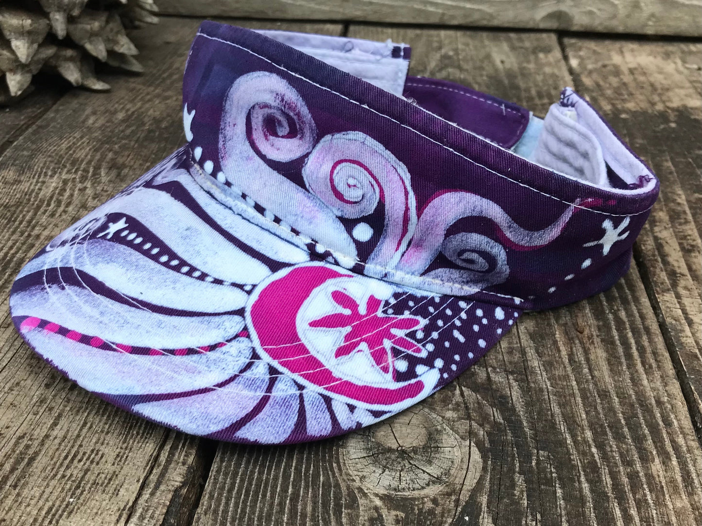Cool Purple Sun Visor Hat Creative Ideas batikwalla