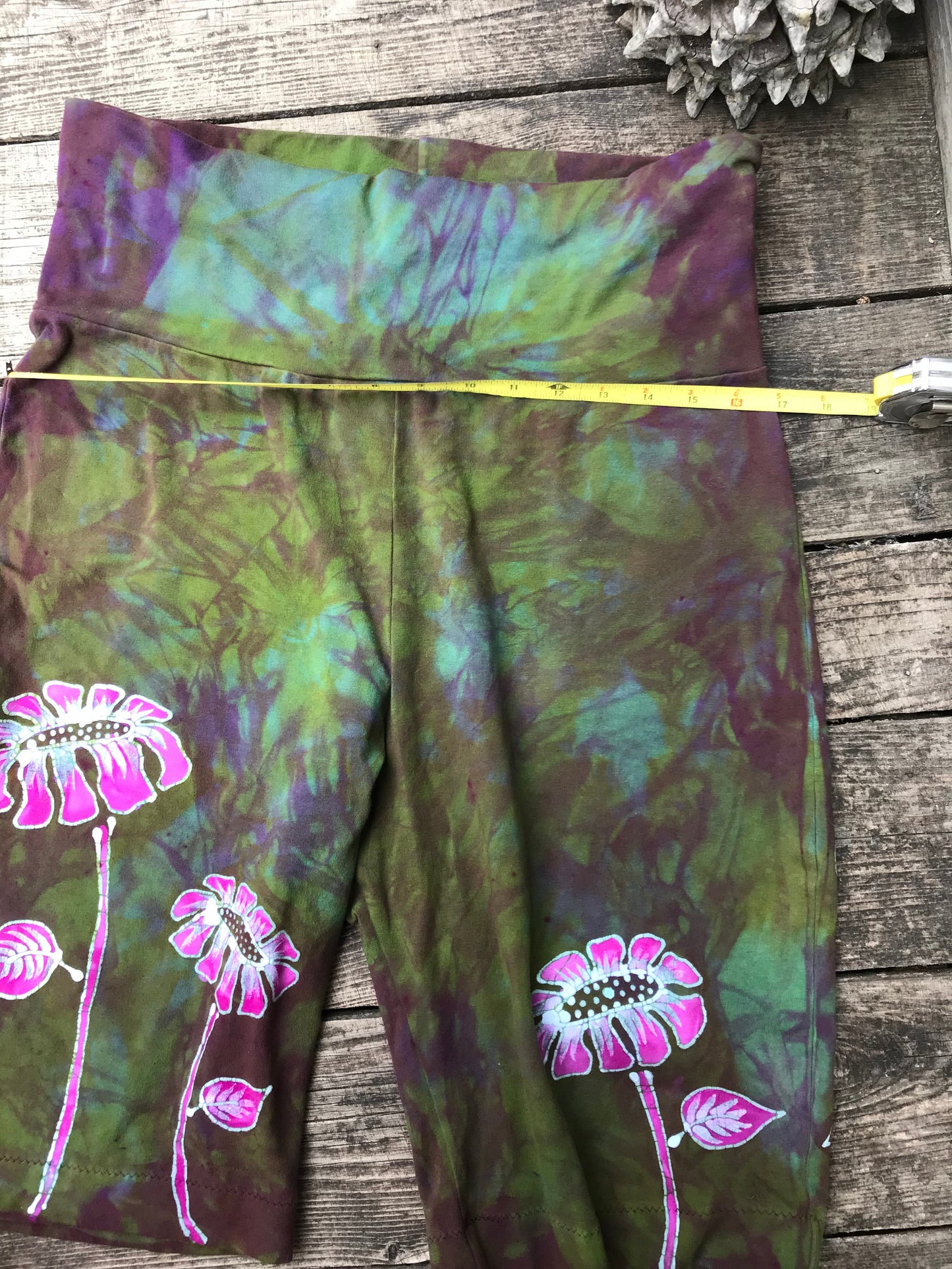 Garden Goodness Flower Power Batik Biker Shorts Batikwalla by Victoria