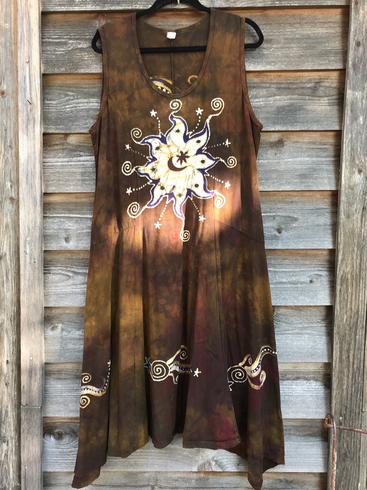 Golden Starquest Boho Batik Summer Dress Batik Dresses Batikwalla 3X