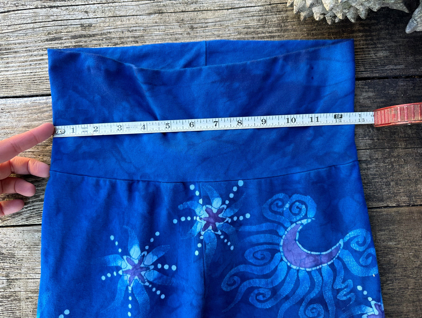 Blue Lagoon Starflower Stretchy Lounge Pants - Size Small Yoga Pants batikwalla