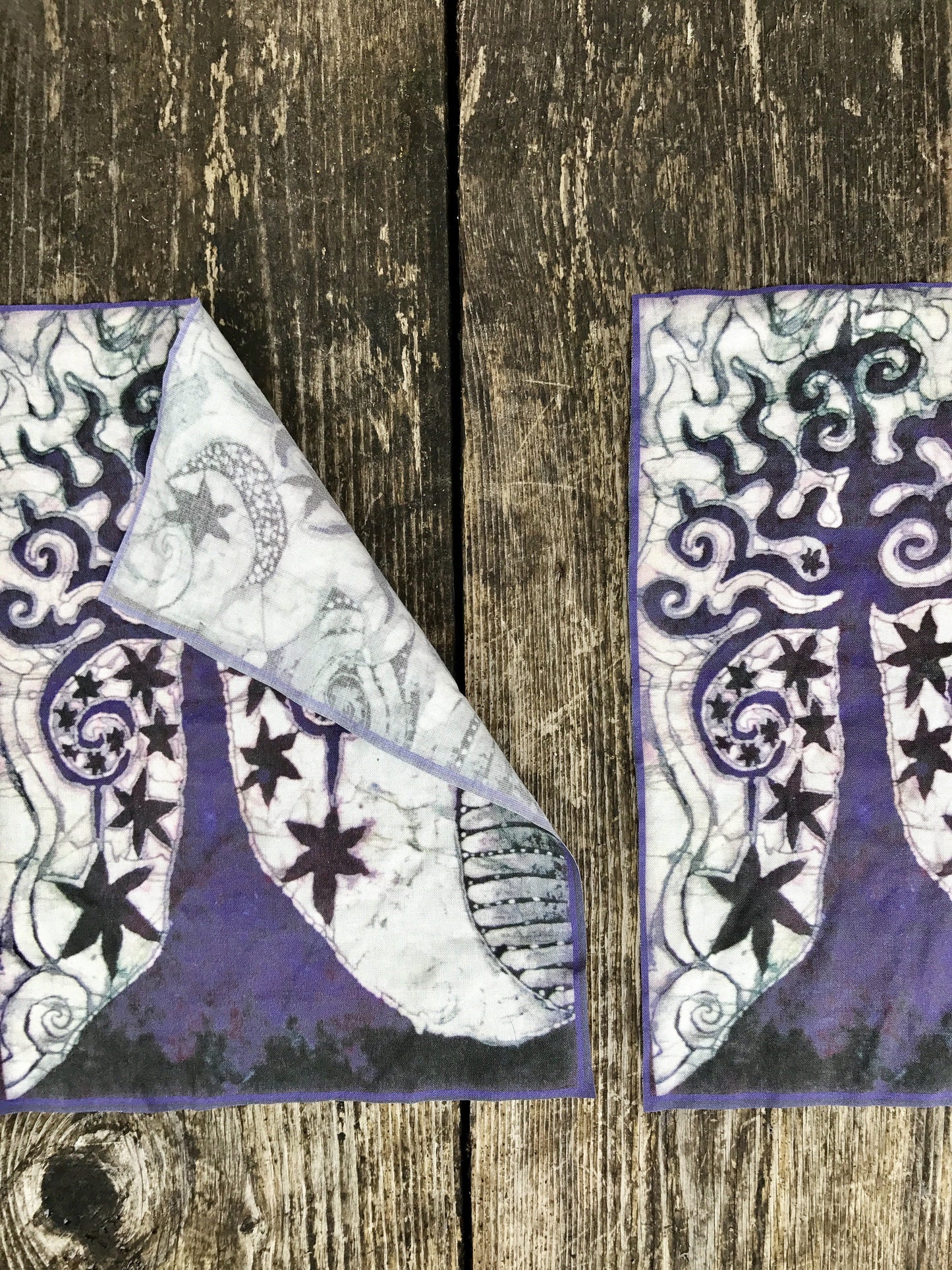 Midnight Tree Batik Fabric Print