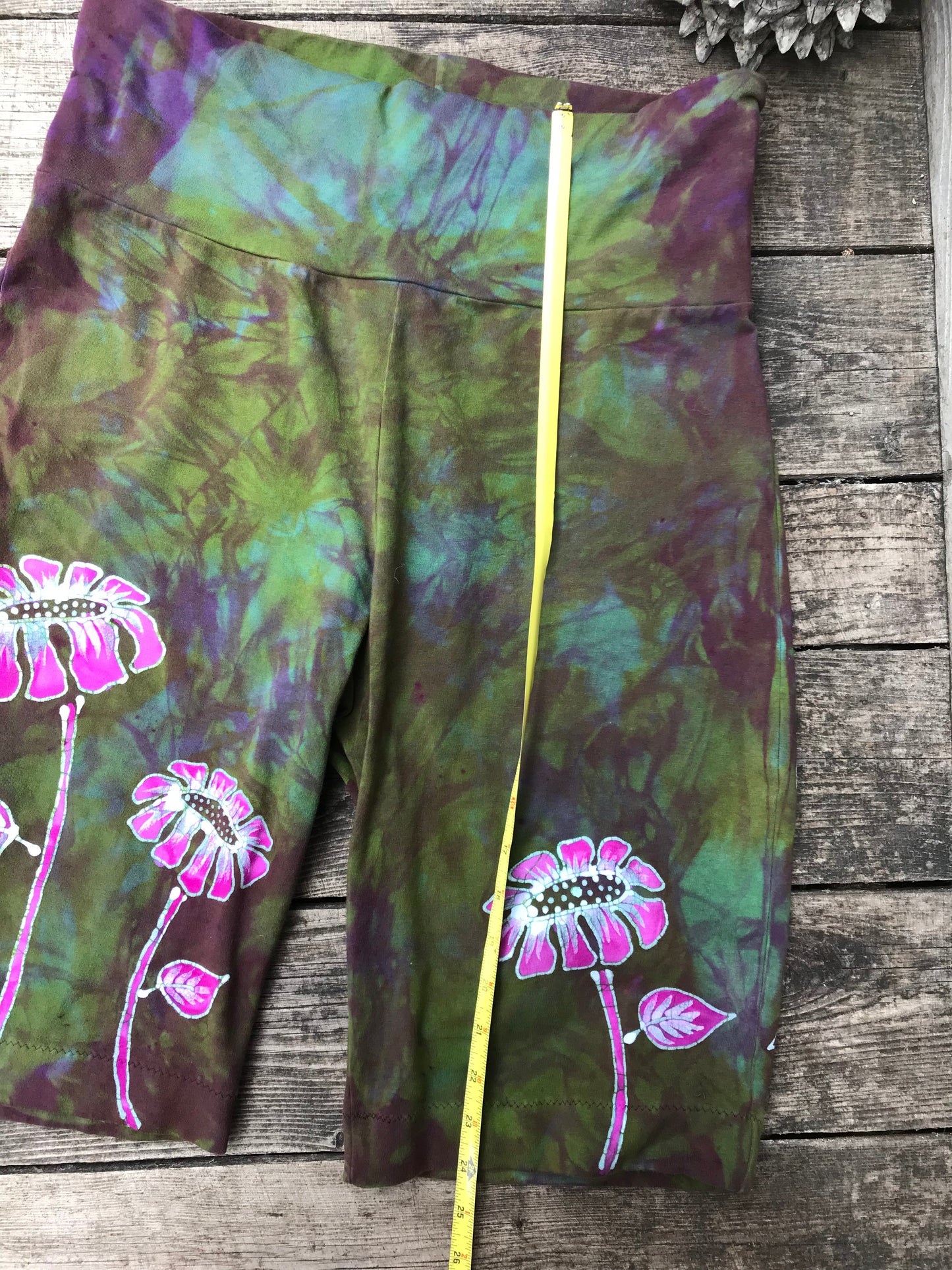 Garden Goodness Flower Power Batik Biker Shorts Batikwalla by Victoria