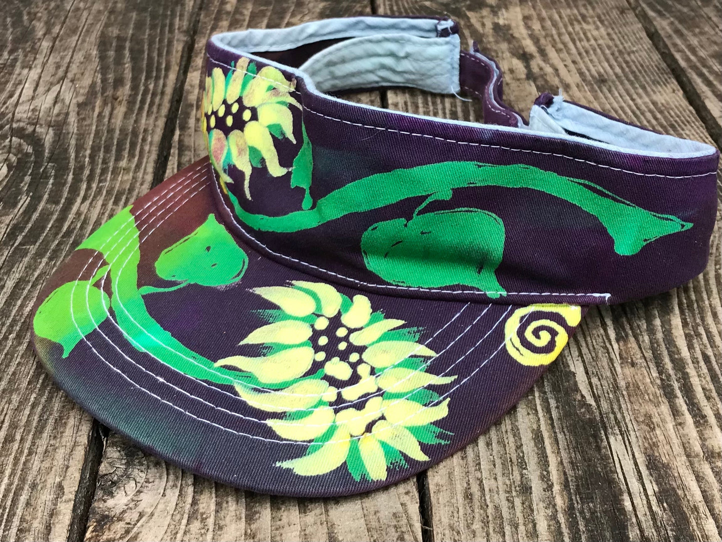 Sunflowers Sun Visor Hat Creative Ideas batikwalla