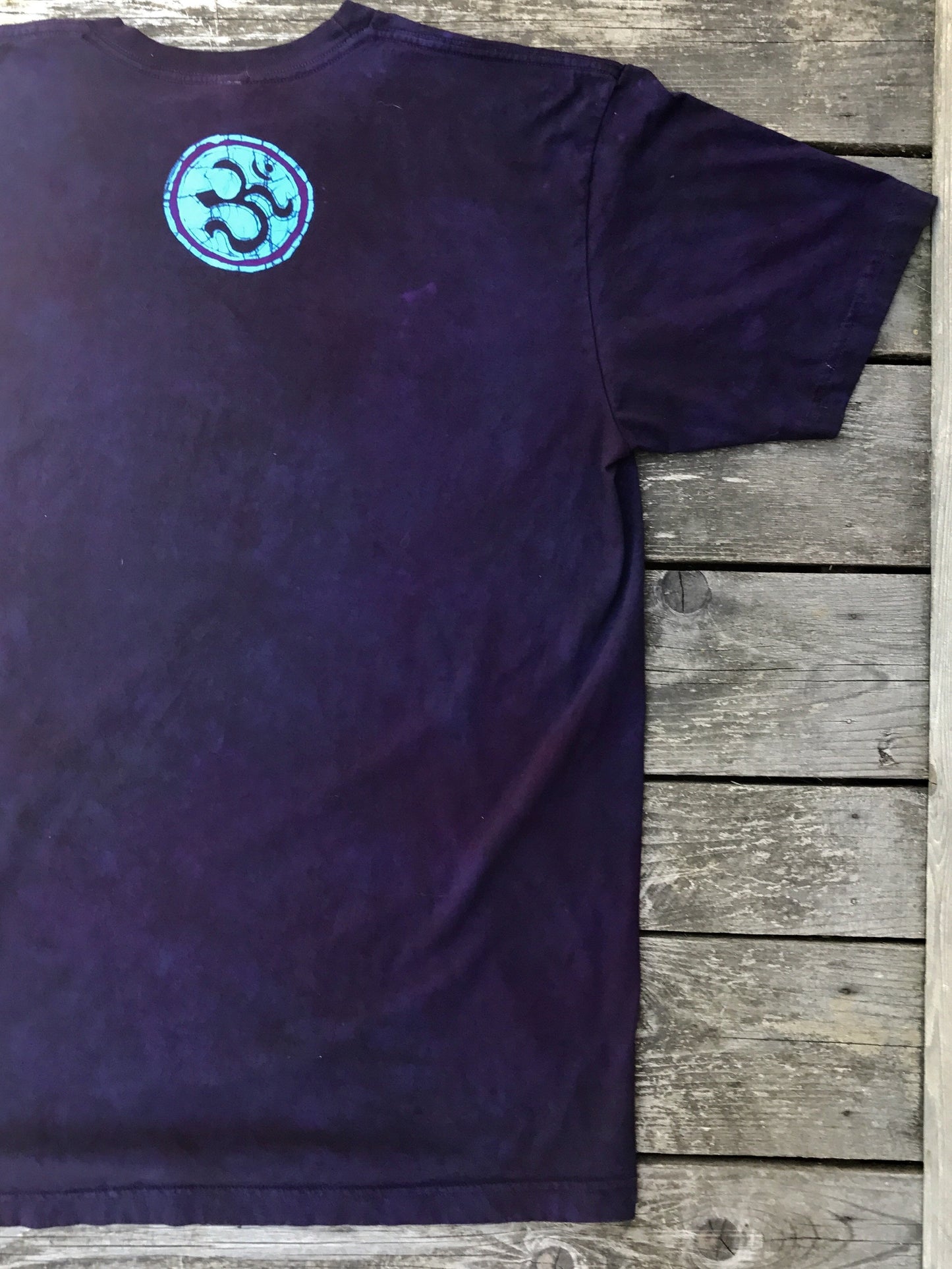 Omgasmic Purple Star Handmade Batikwalla Tshirt - Size 2X