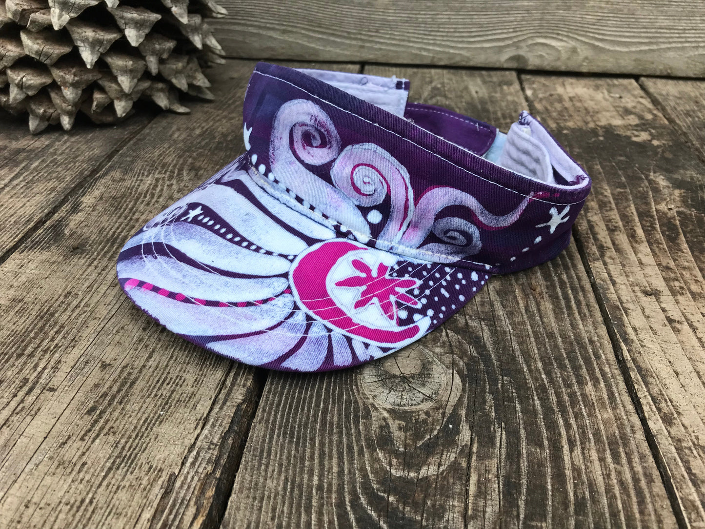 Cool Purple Sun Visor Hat Creative Ideas batikwalla Cool Purple