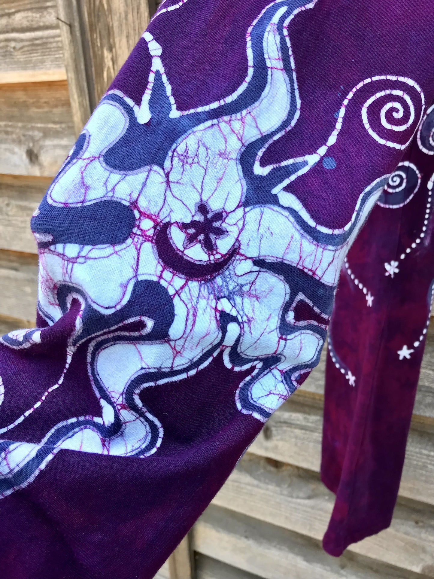 Berry Contrary Batik Yoga Pants Yoga Pants batikwalla