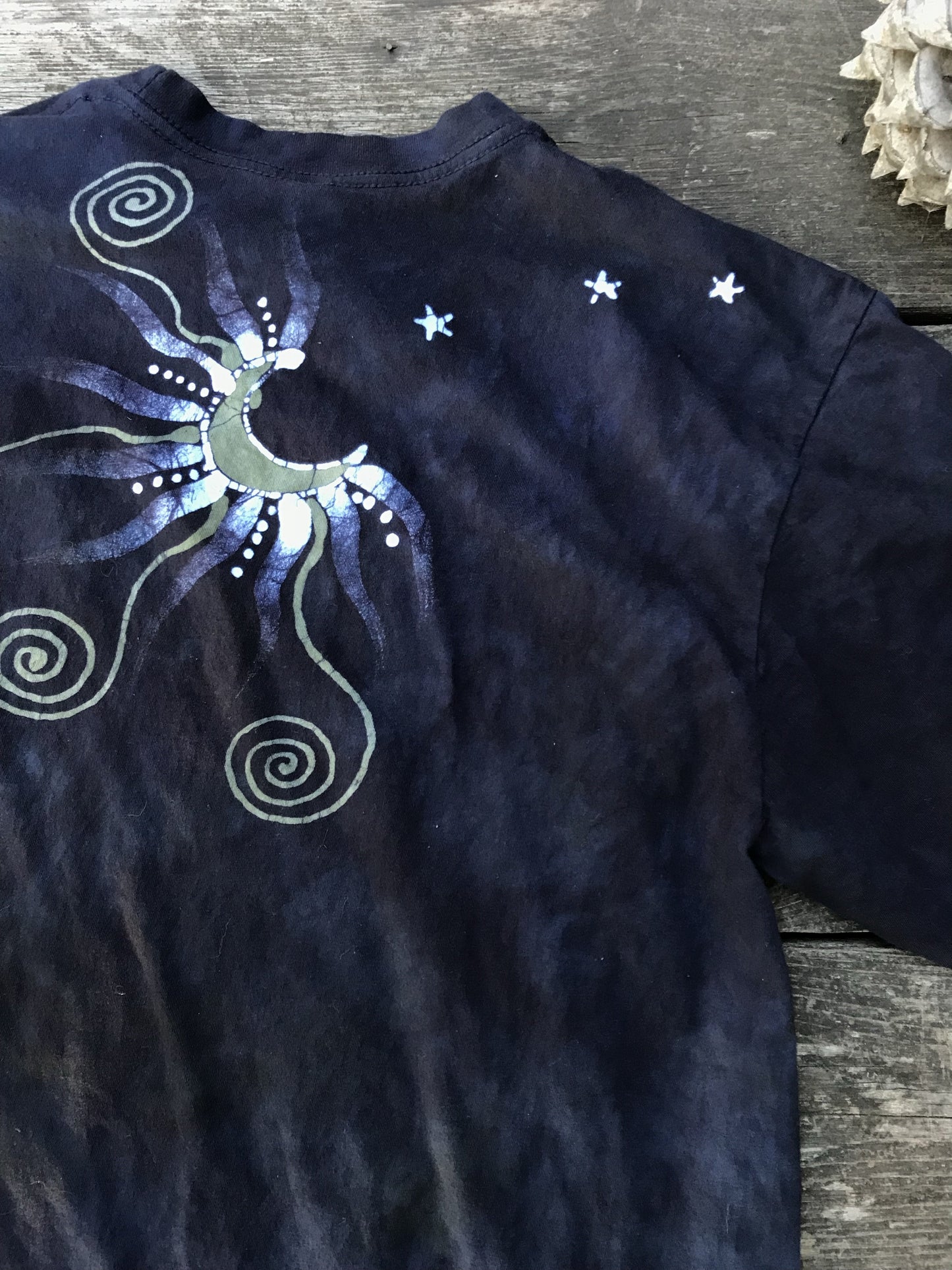 Tree Heritage Oval Pendant Handmade Batik Tshirt tshirt batikwalla