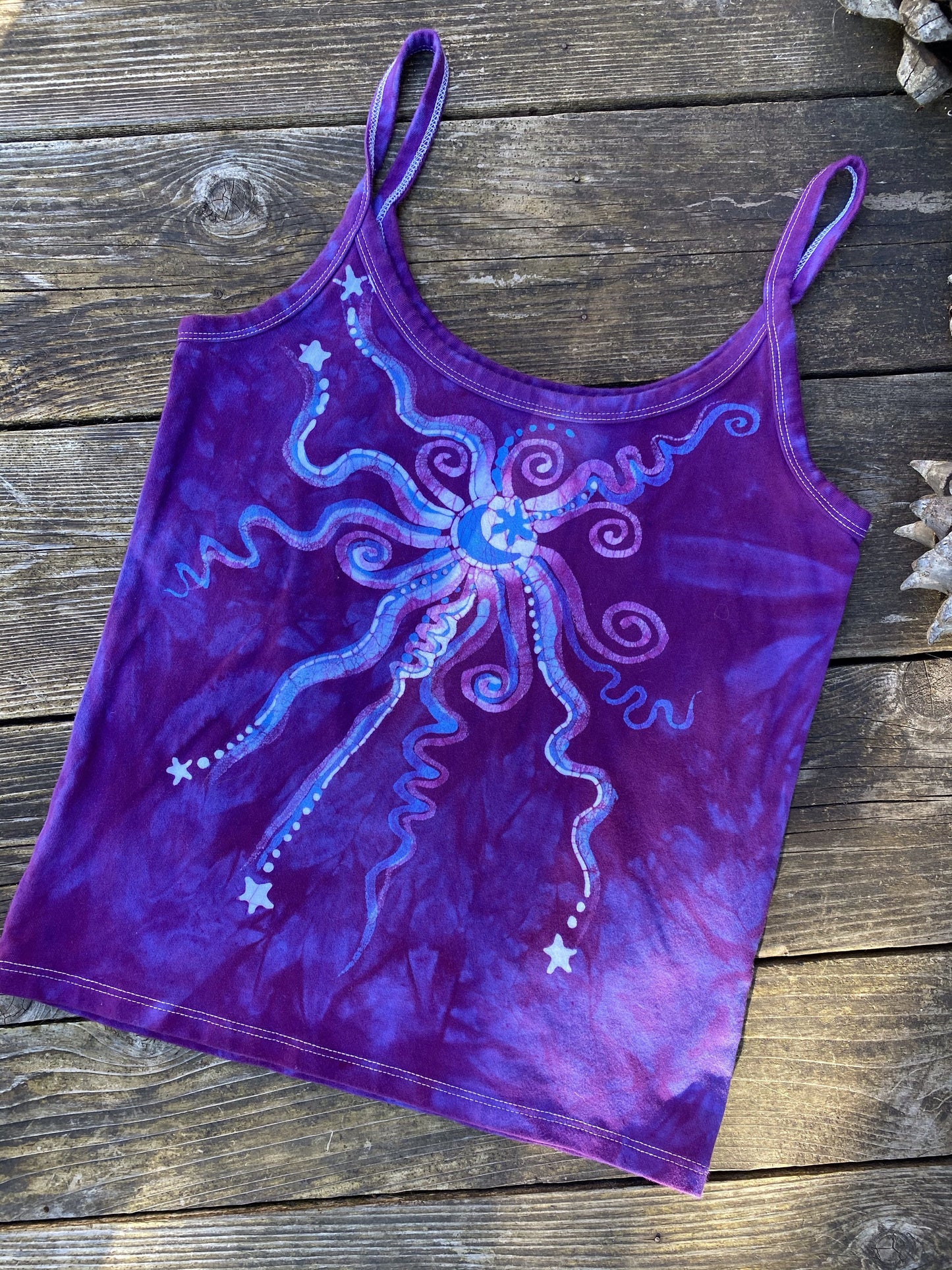 Nature Provides Purple Batikwalla Tank Top Tops batikwalla