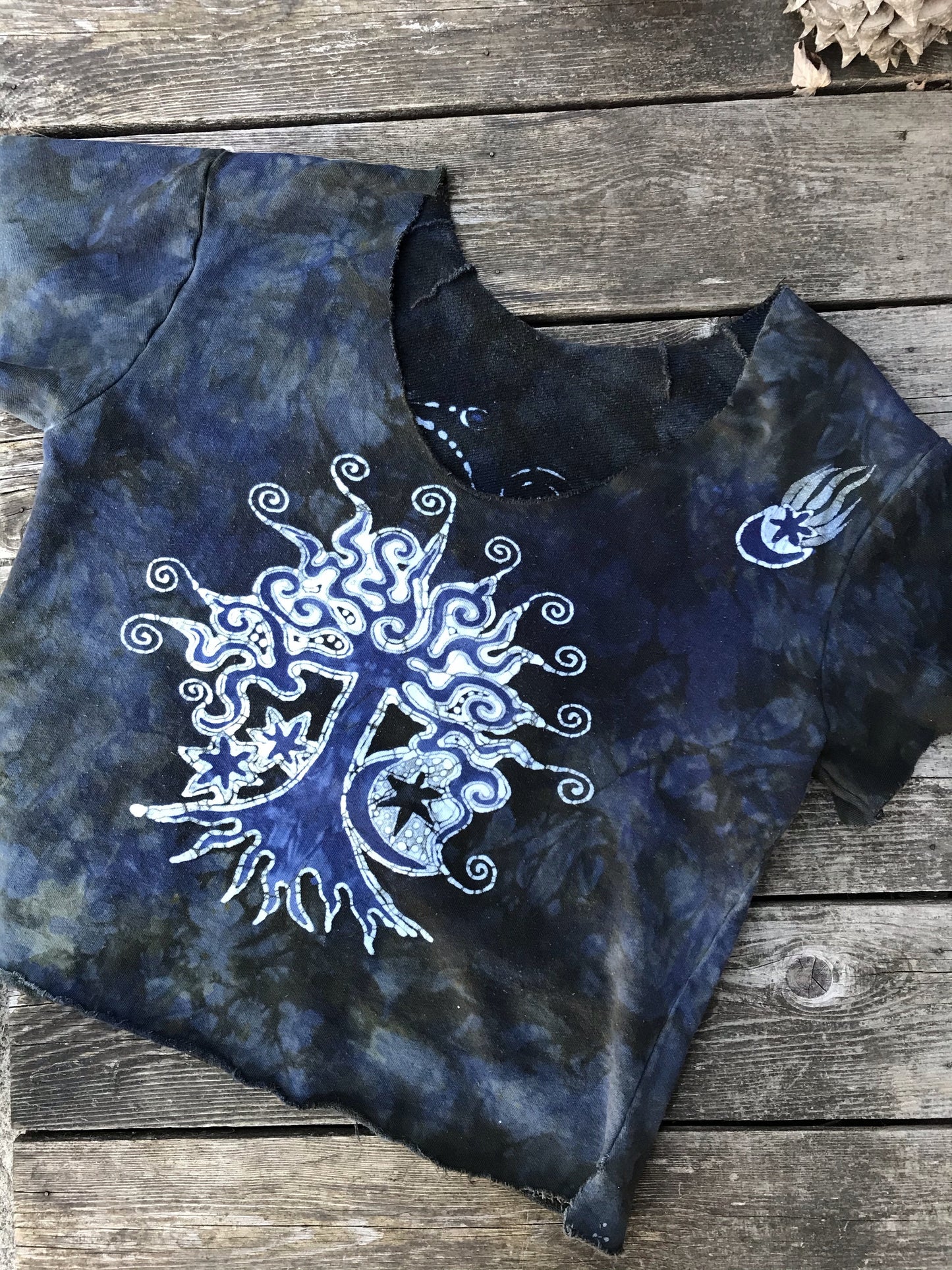 Ameythist Rain Forest Cotton Handmade Batik Top - Large Batik Dresses Batikwalla