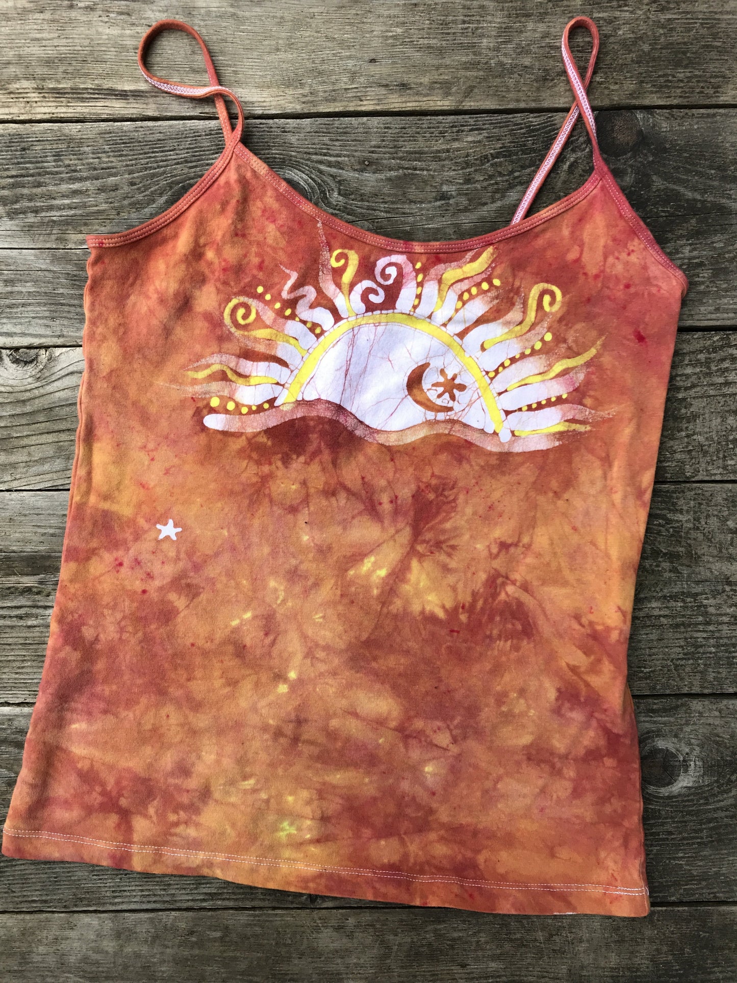 Sweet Orange Sunrise Yoga Camisole Tops batikwalla XL