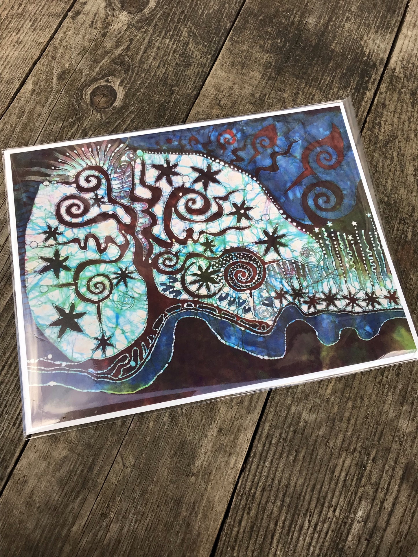 Brave The Storm Batik Canvas Print 8.5 x 11 Creative Ideas batikwalla