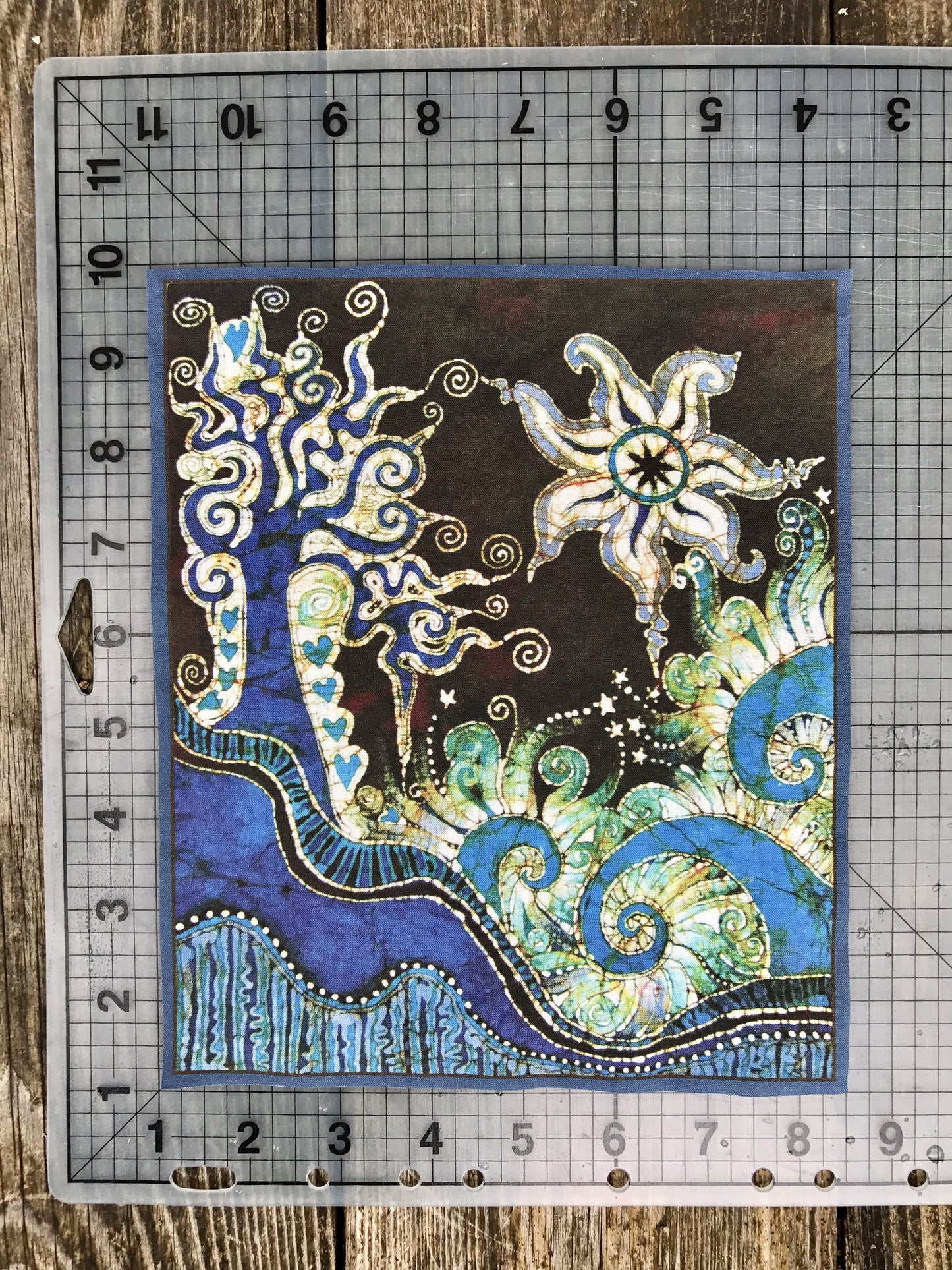 Trinidad Batik Fabric Print Patch