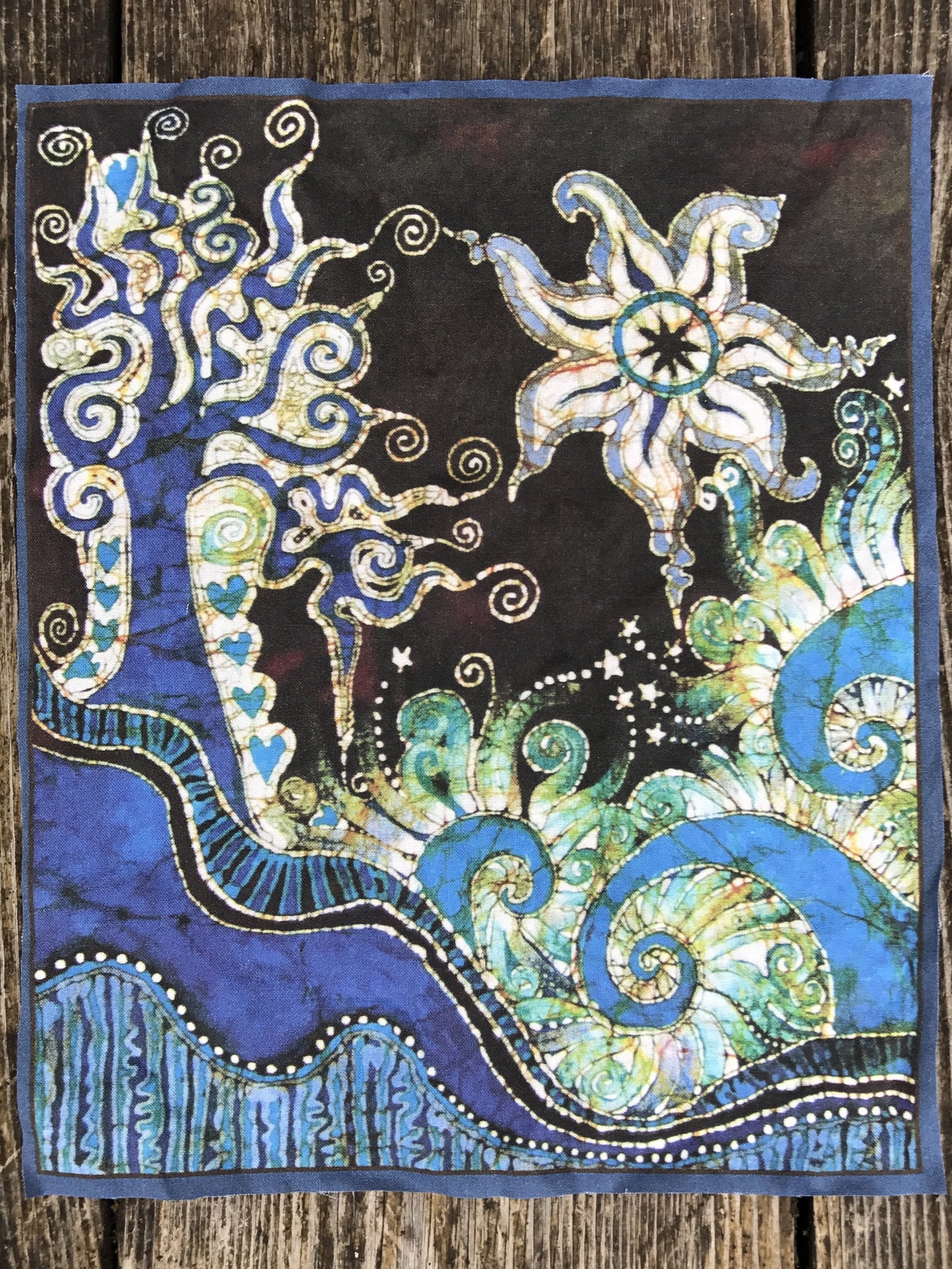 Trinidad Batik Fabric Print Patch