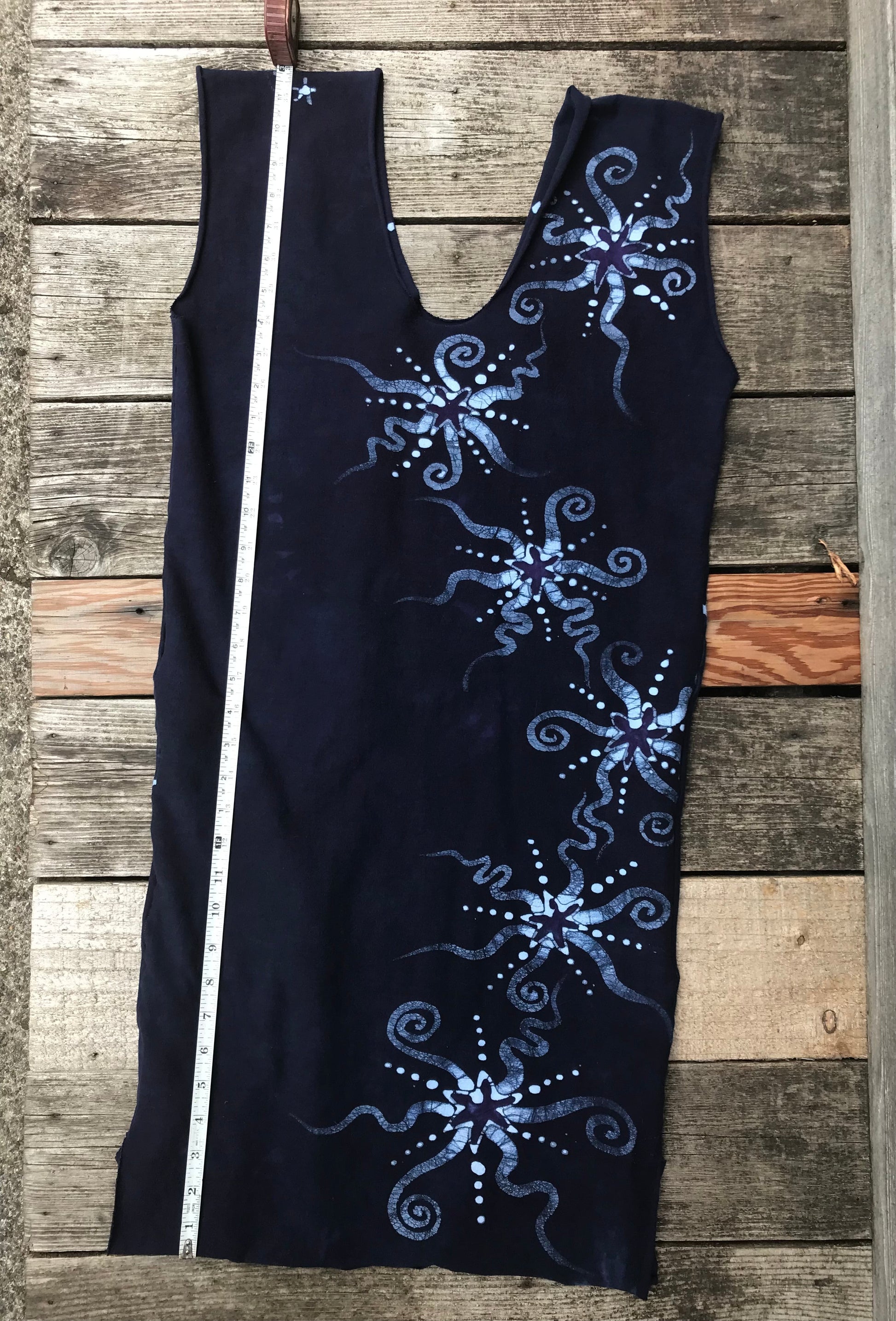 Midnight Moon Stretchy Hemp Tube Dress Batik Dresses Batikwalla