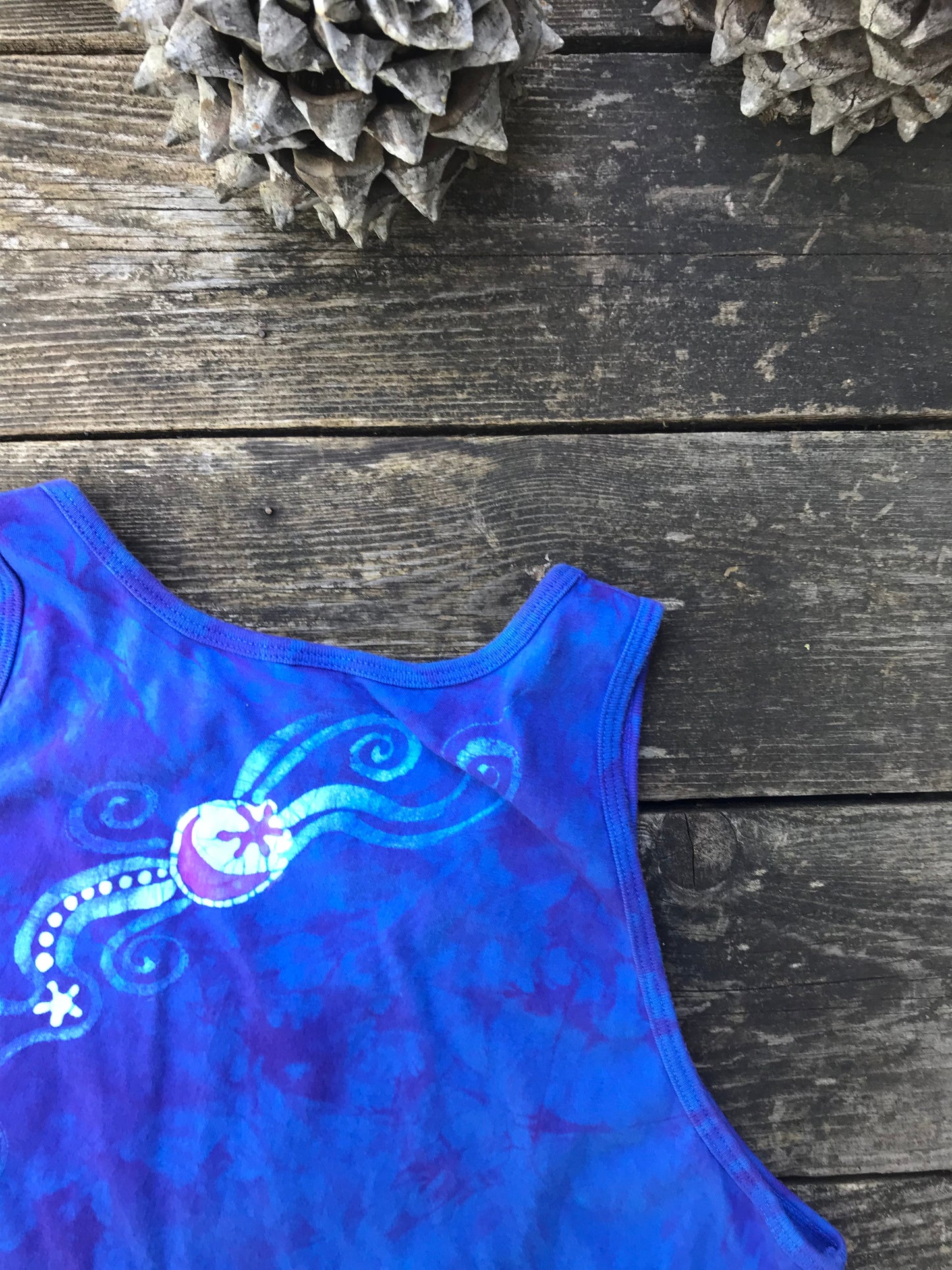 Blue Moon Purple Mountains Tank Top Tops batikwalla