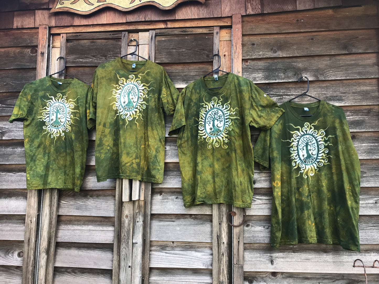 Dancing In The Green Grass Tree of Life Cotton Tshirt tshirt batikwalla