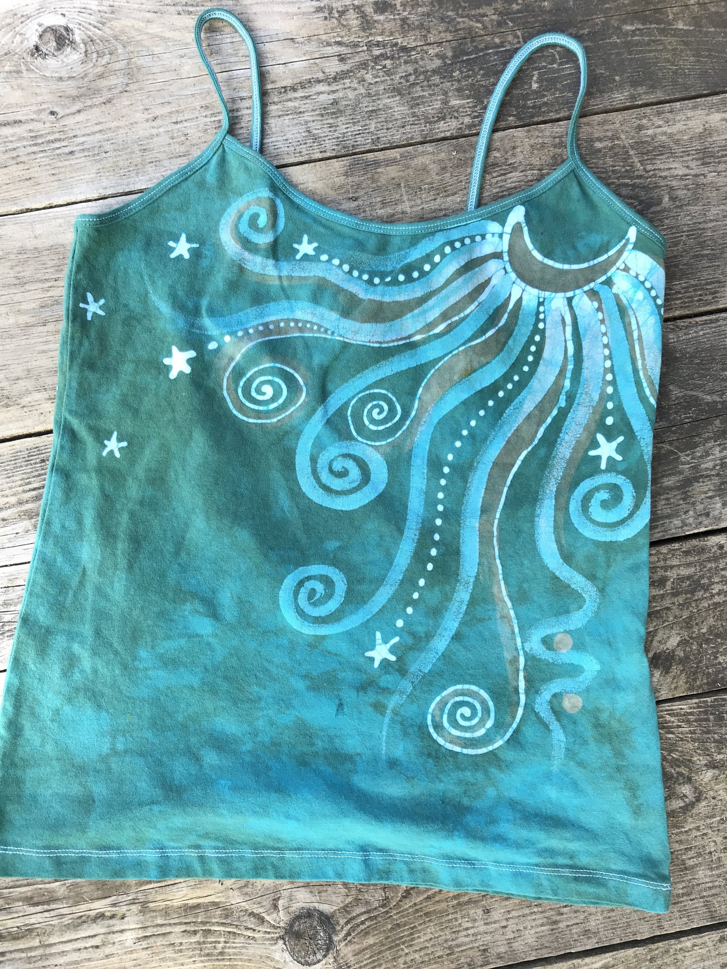 Aqua Moonbeams Yoga Camisole Tops batikwalla XL