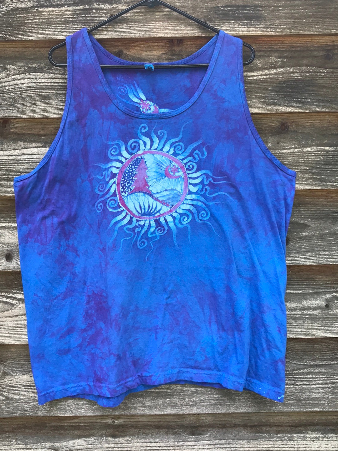 Blue Moon Purple Mountains Tank Top Tops batikwalla 2X