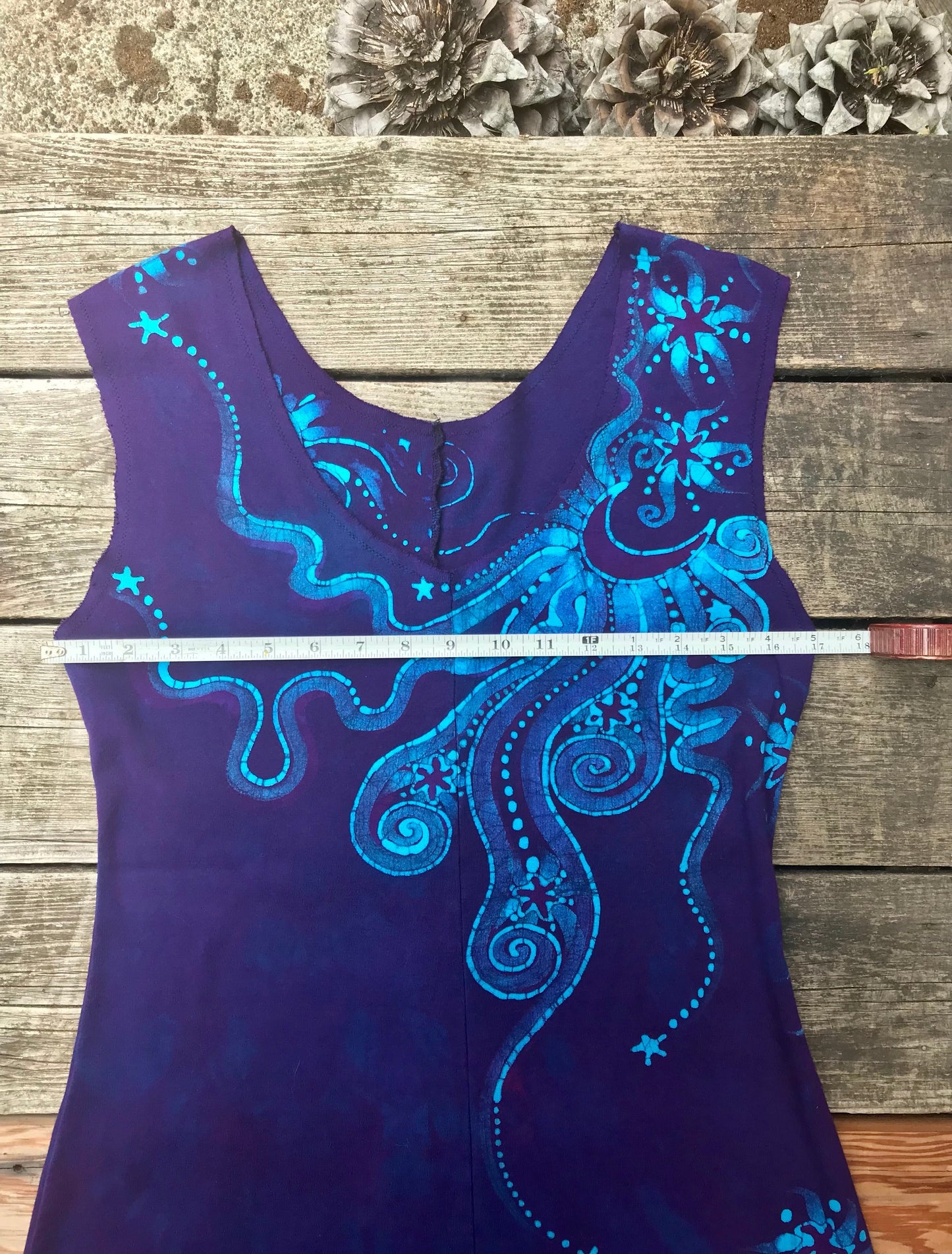 Sweet Night Moonlight Organic Cotton Batik Dress Batik Dresses Batikwalla