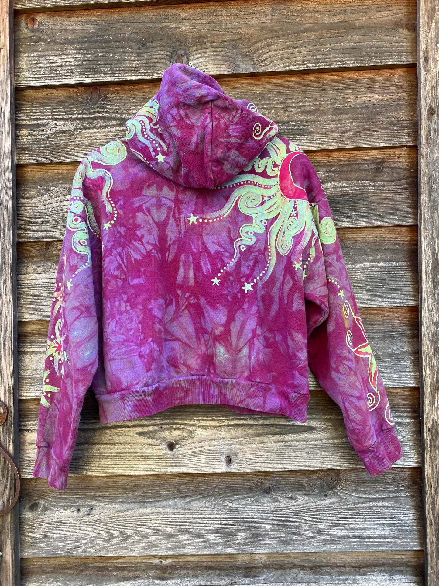 Sunrise Sun Glow Handmade Batik Hoodie - Size M/L hoodie batikwalla