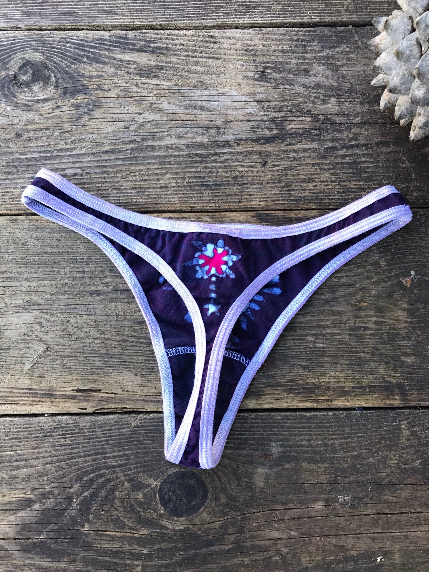 Pink and Purple Moon Batik Undies Undies Swimwear batikwalla