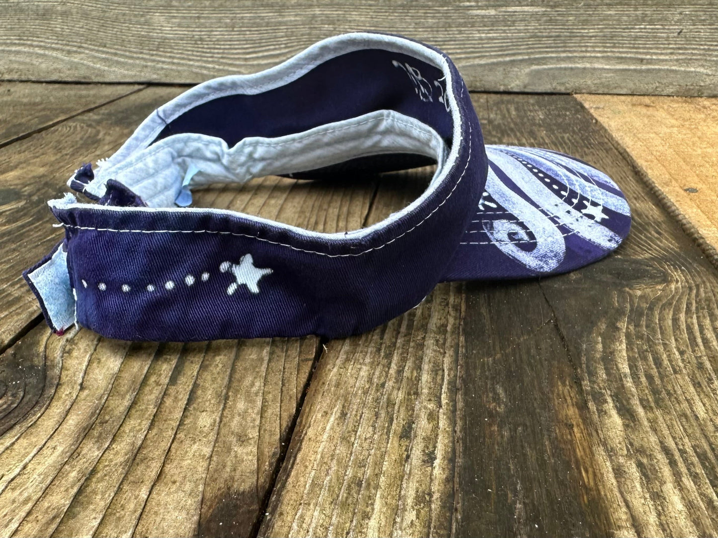Cool Purple Moon and Stars Sun Visor visor batikwalla