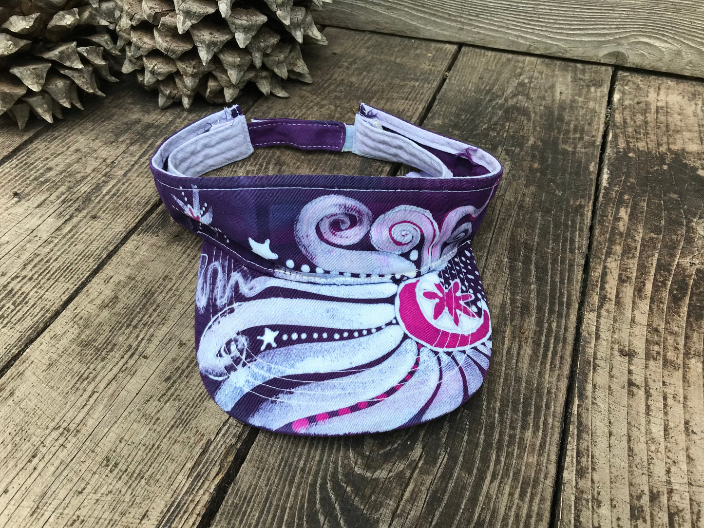 Cool Purple Sun Visor Hat Creative Ideas batikwalla