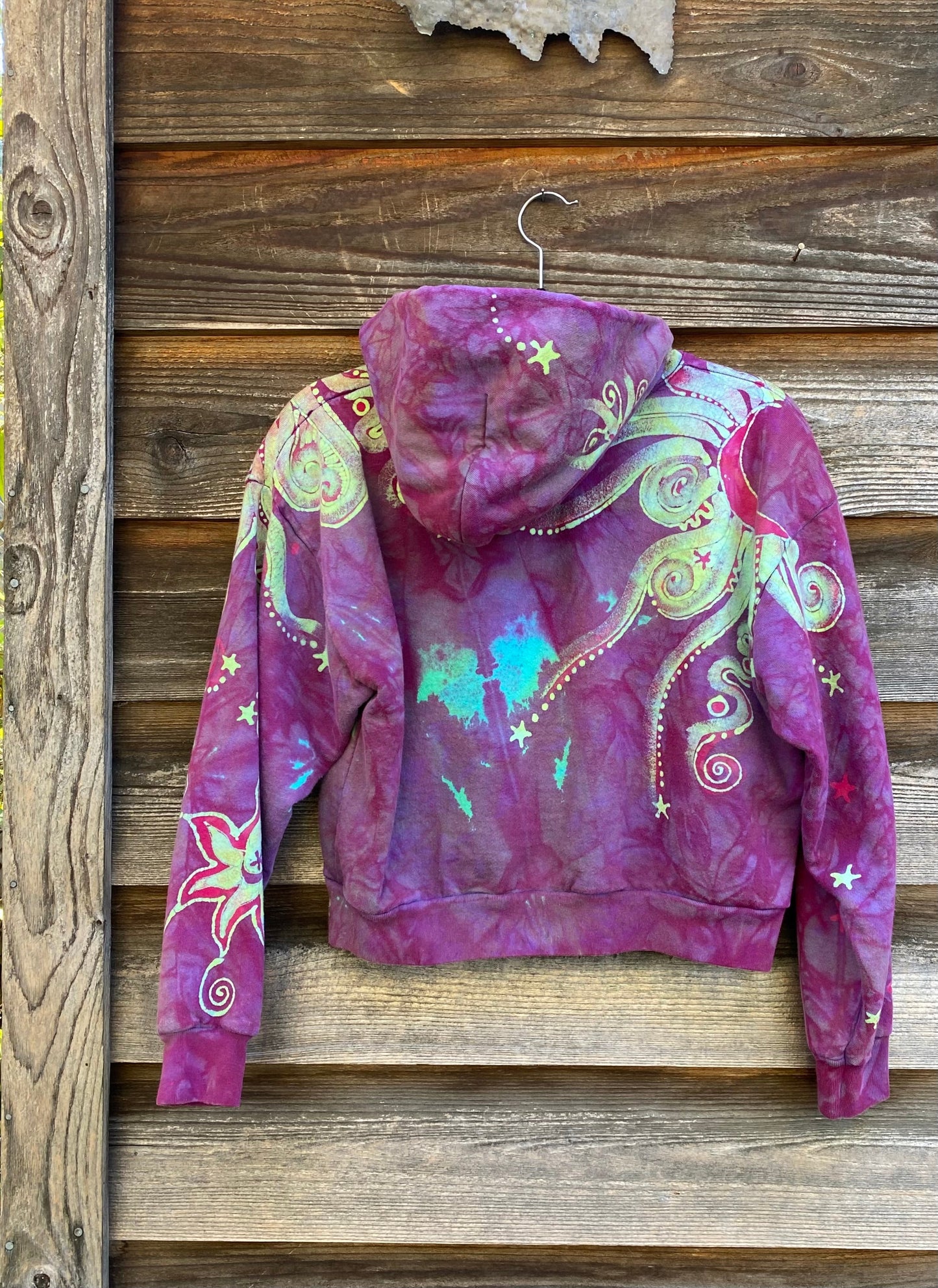 Sunrise Sun Glow Handmade Batik Hoodie - Size S/M hoodie batikwalla