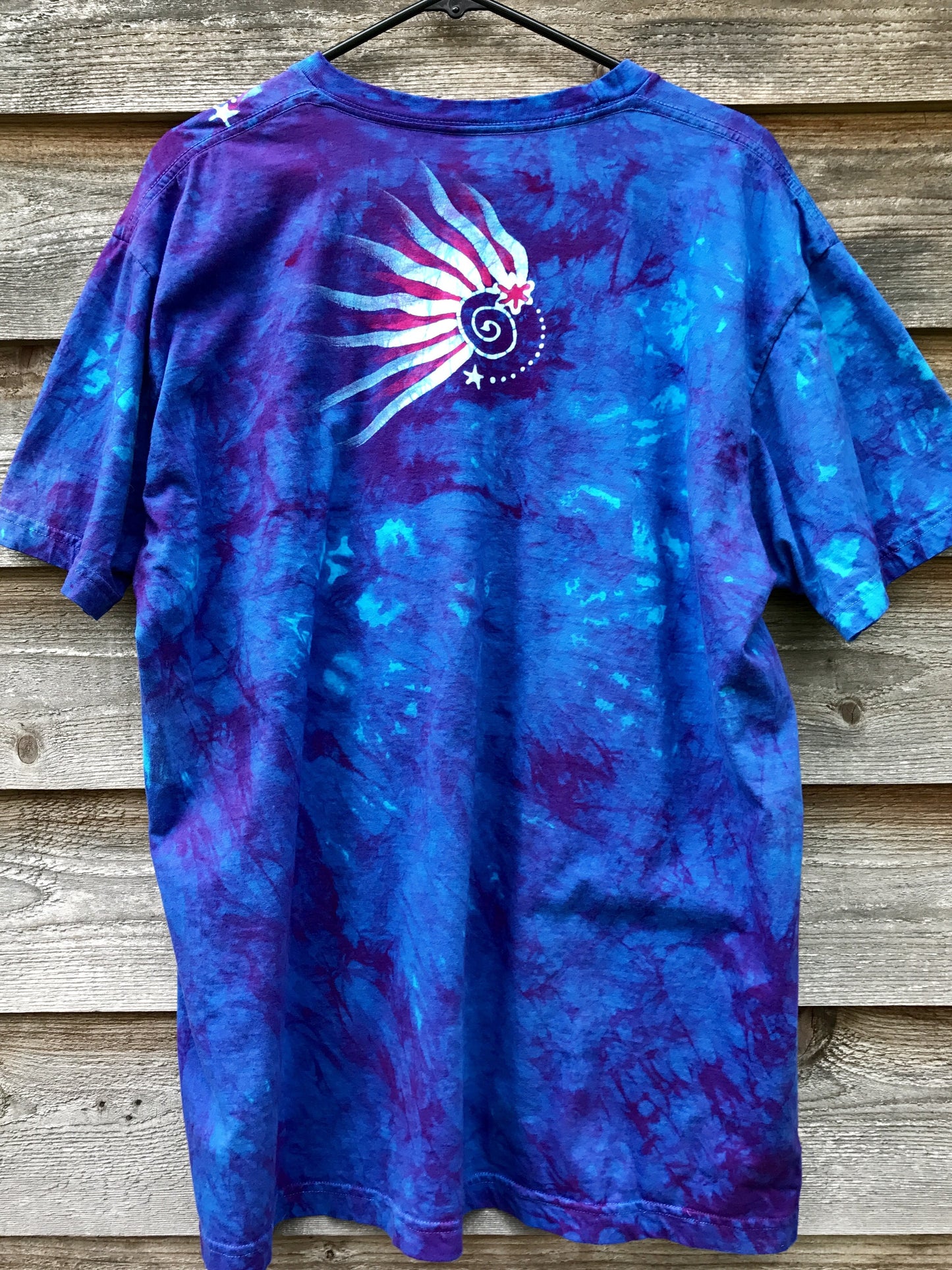 Blue Skies Blue Moonbeams Organic Batik Tshirt