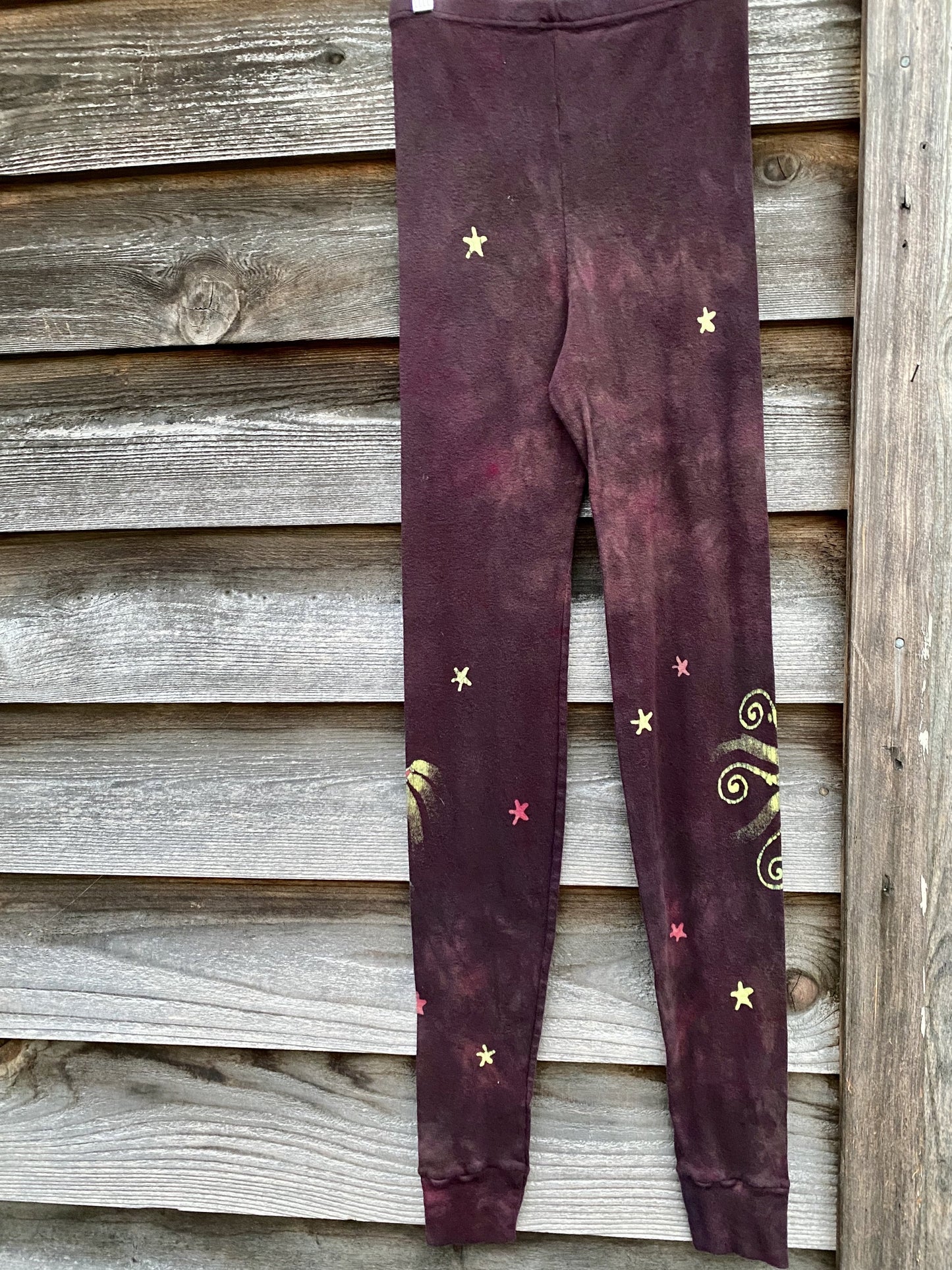 Galloping Into The Wilderness PURE Cotton Batik Leggings leggings batikwalla