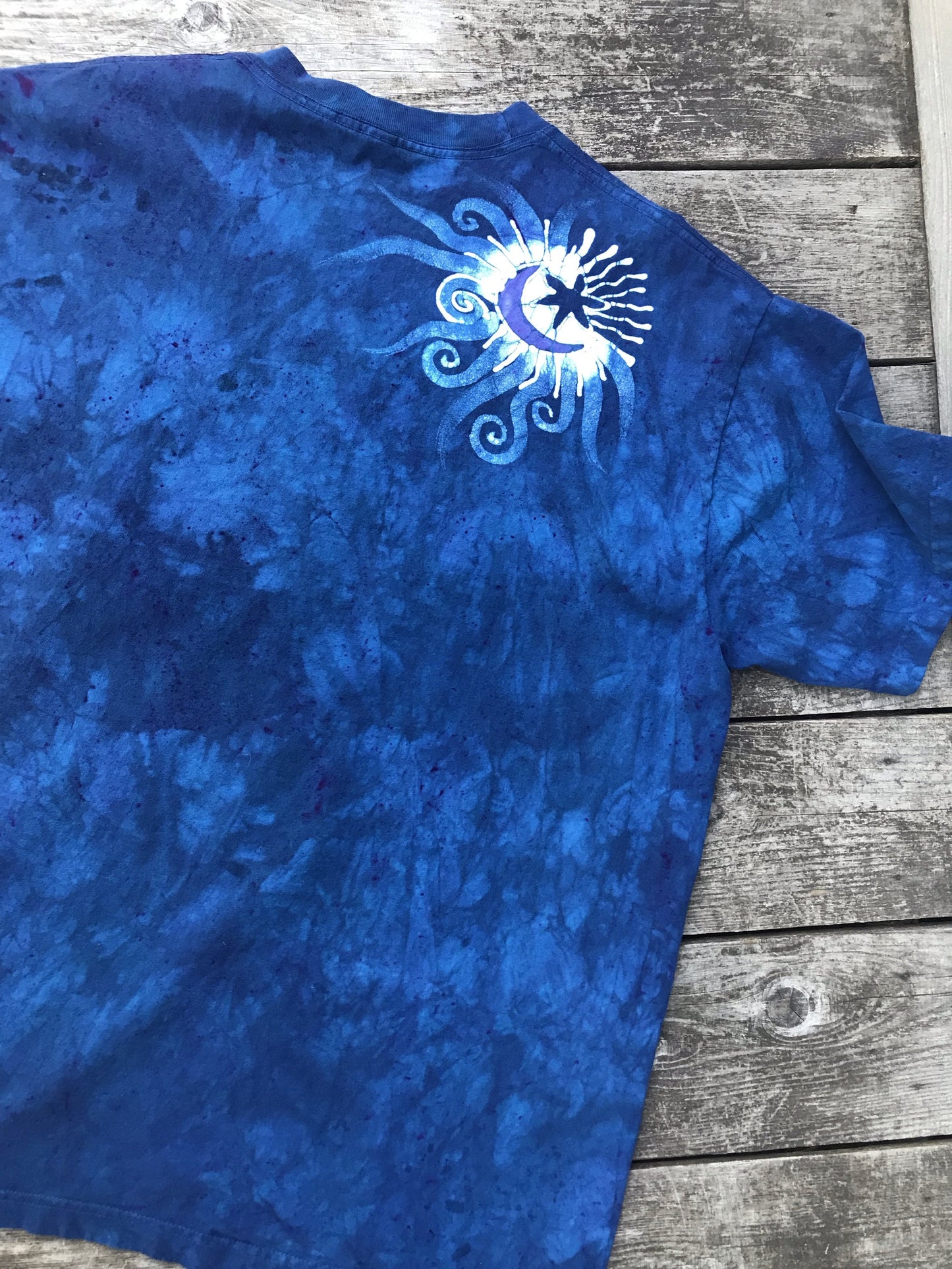Blue Moon Forest Handmade Batikwalla Tshirt - Size Large tshirt batikwalla