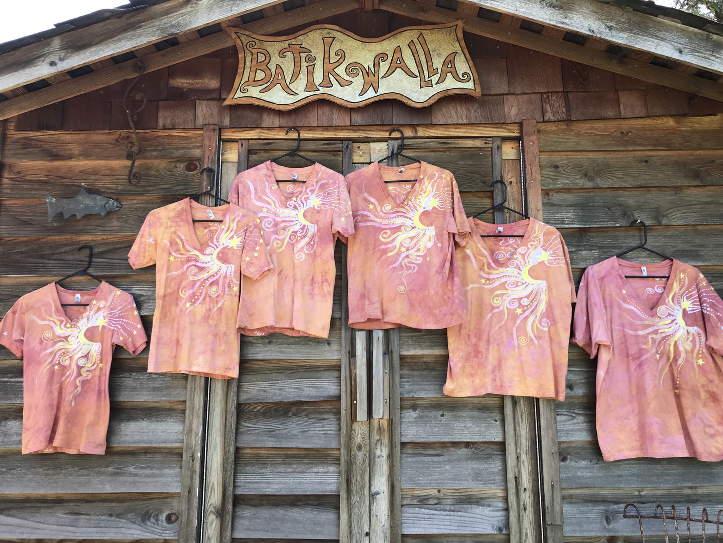 Sunshine Day At The Beach Vneck Tee Batikwalla by Victoria