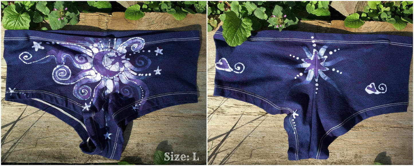Batik Boyshort Undies - Midnight Blue Moon - Batikwalla
- 8