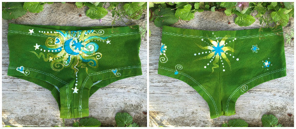 Batik Boyshort Undies - Naughty Lime - size XL - Batikwalla
- 5