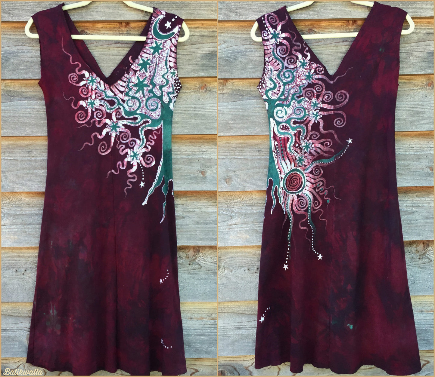 Deep Red Oak Tree Dress - Batikwalla
- 7