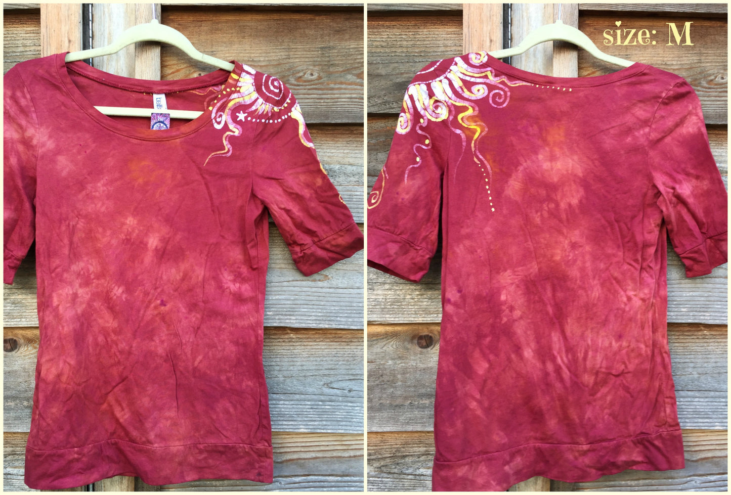 Soft Red Shoulder Swirls Sale Basket Top - Batikwalla
- 8
