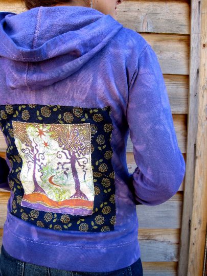 Two Trees Batik Fabric Print