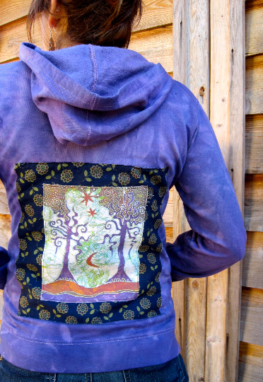Two Trees Batik Fabric Print